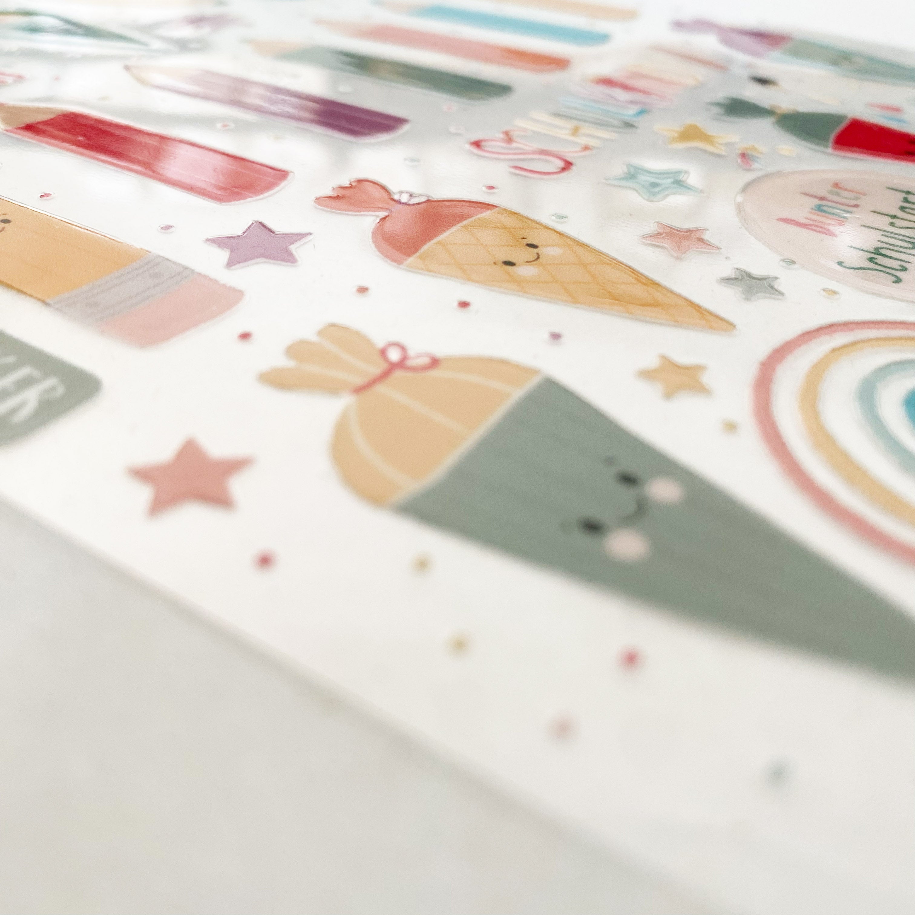 RANDLOSE Aufkleber / Sticker / Rub on Sticker - Schulanfang