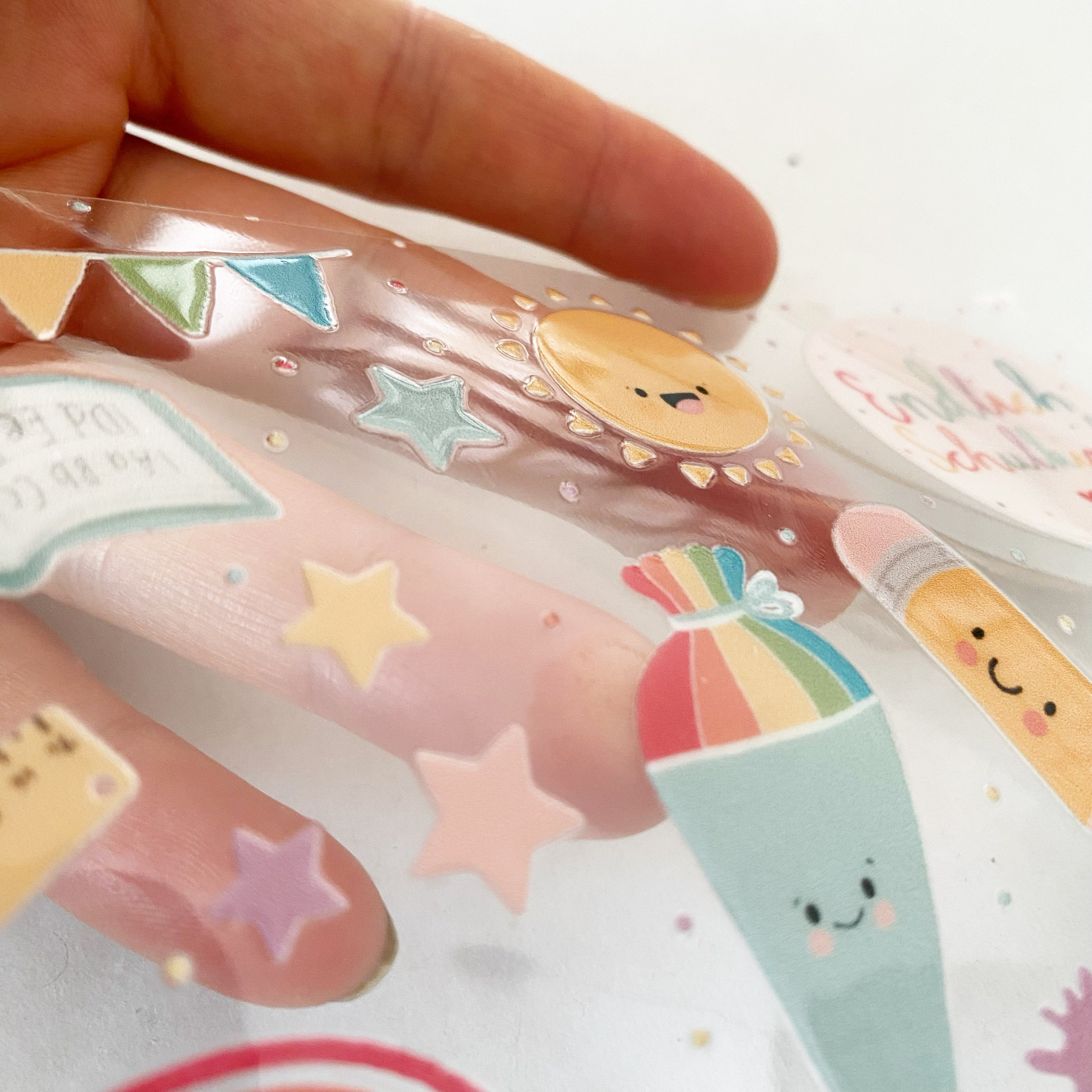 RANDLOSE Aufkleber / Sticker / Rub on Sticker - Schulanfang