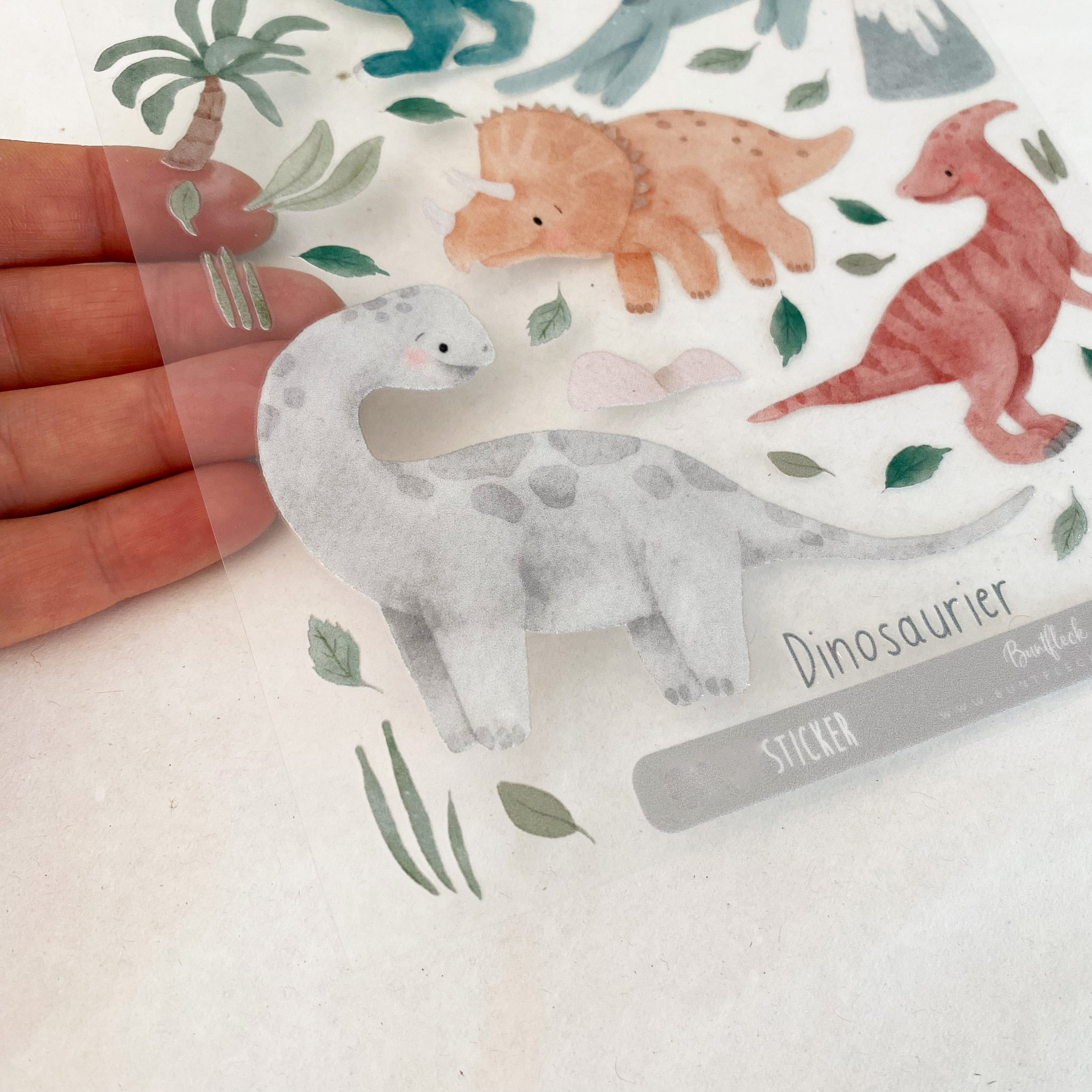 RANDLOSE Aufkleber / Sticker / Rub on Sticker - cute Dinos