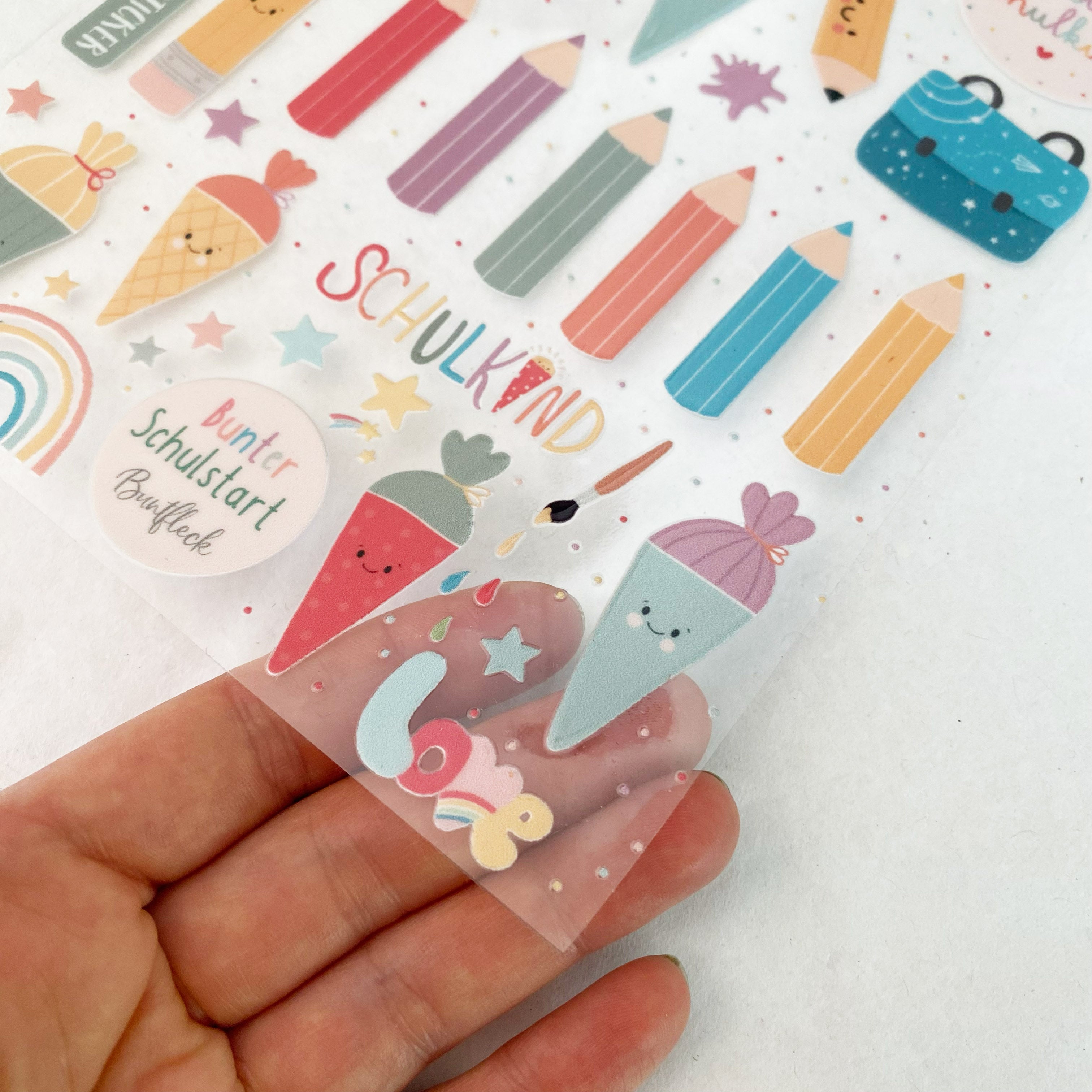 RANDLOSE Aufkleber / Sticker / Rub on Sticker - Schulanfang