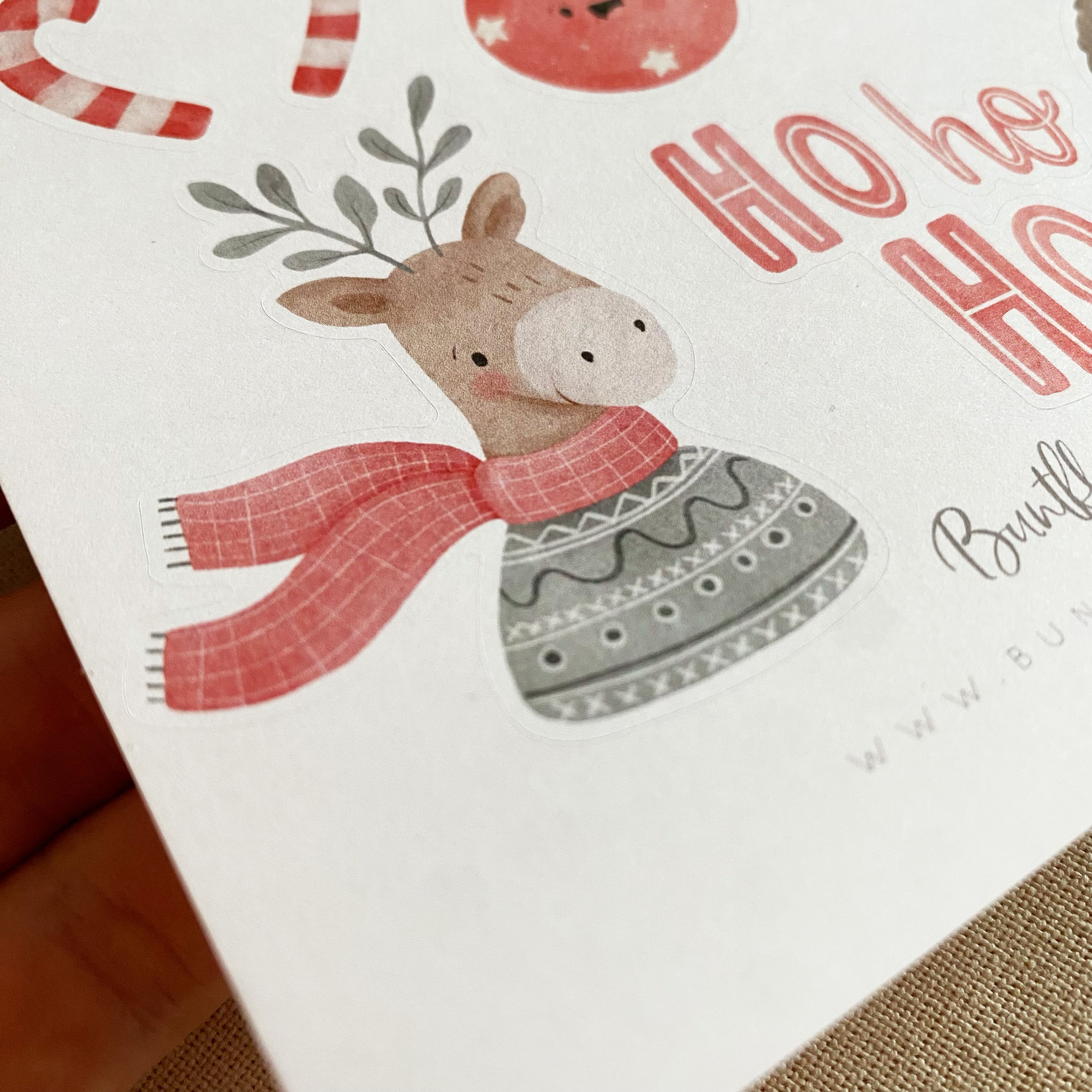 Adventskalender DIY / Christmas / Weihnachten / Advent / Aufkleber - Süße Weihnachtssticker