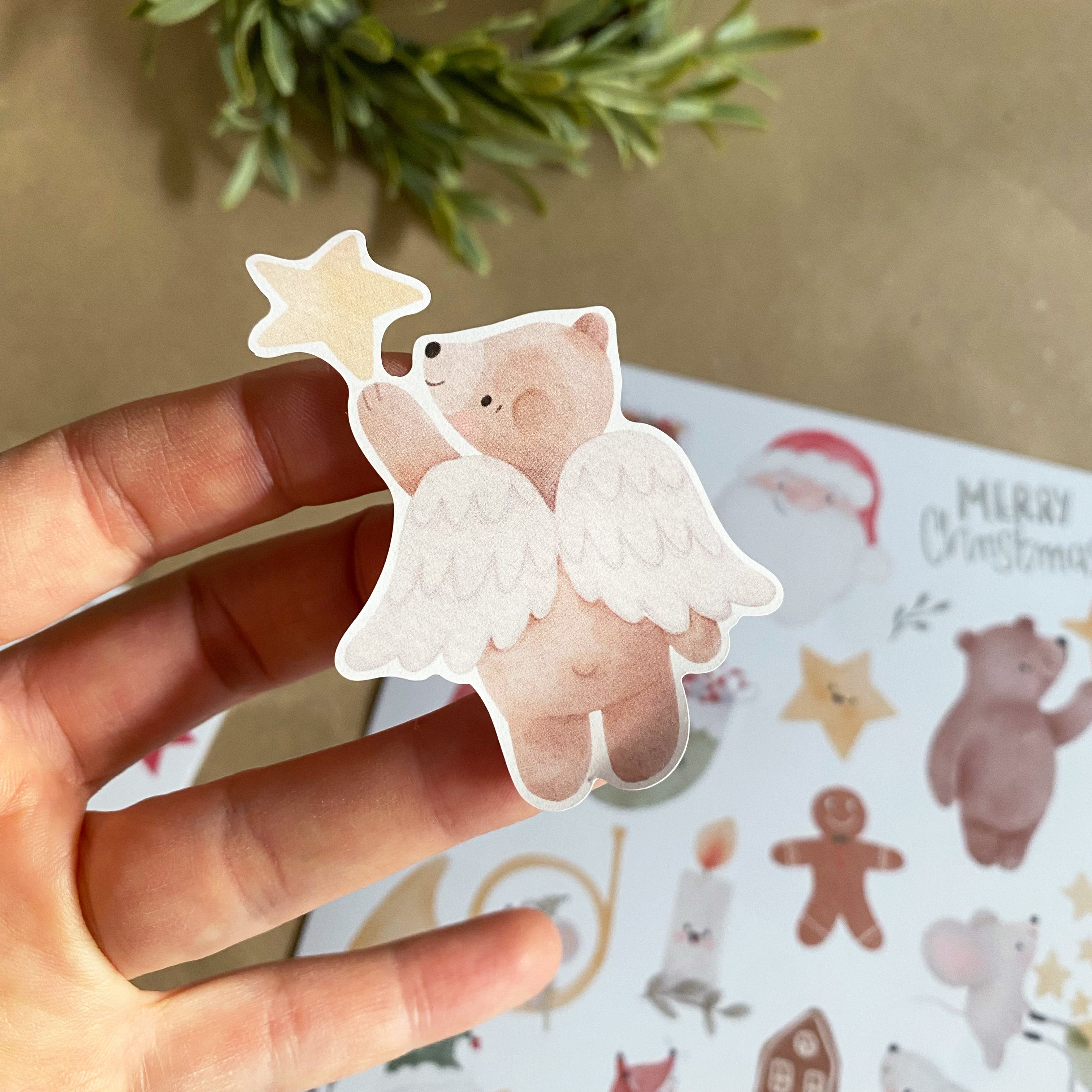 Adventskalender DIY / Christmas / Weihnachten / Advent / Aufkleber - Süße Weihnachtssticker