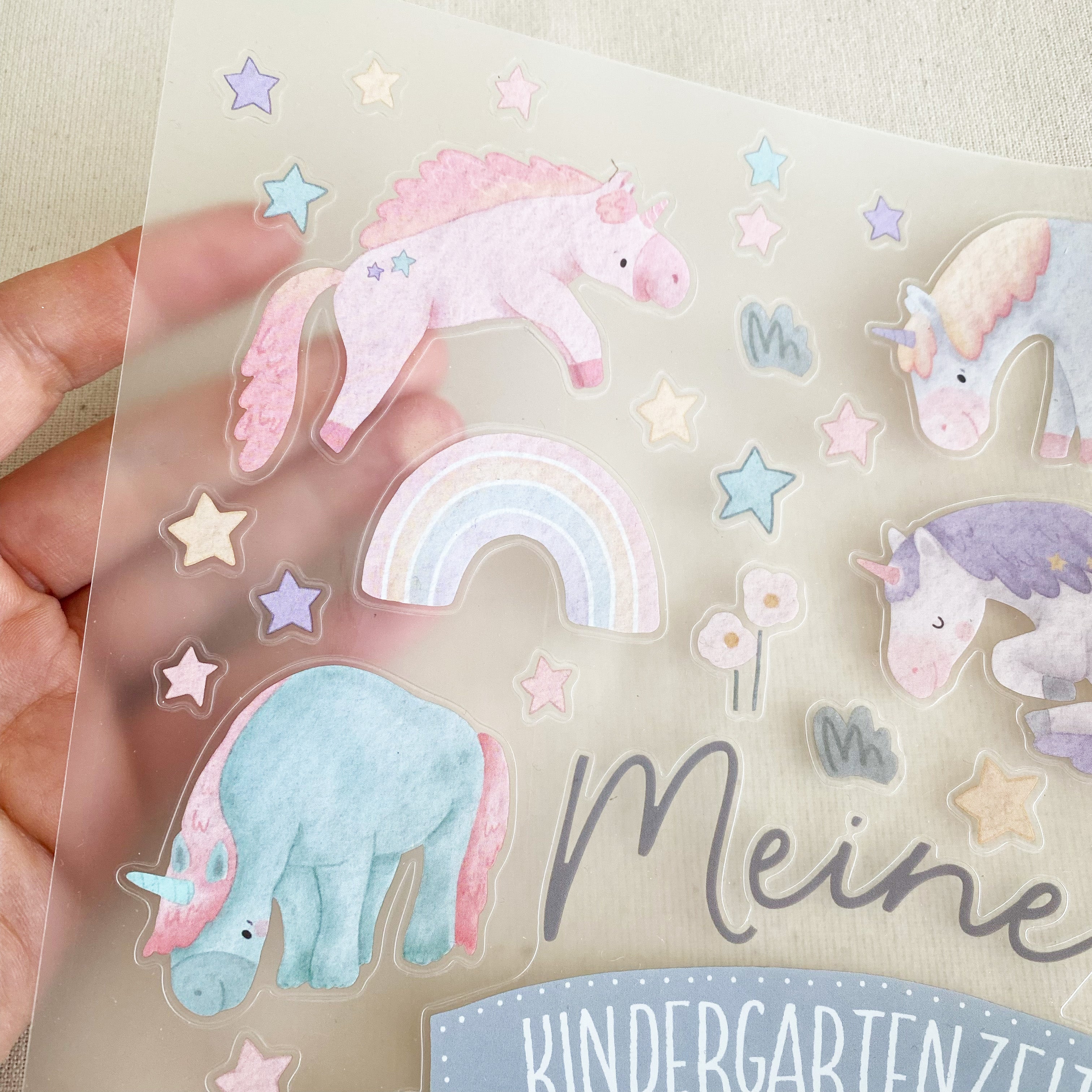 Stickers for the kindergarten folder / daycare folder + insert - Fairy