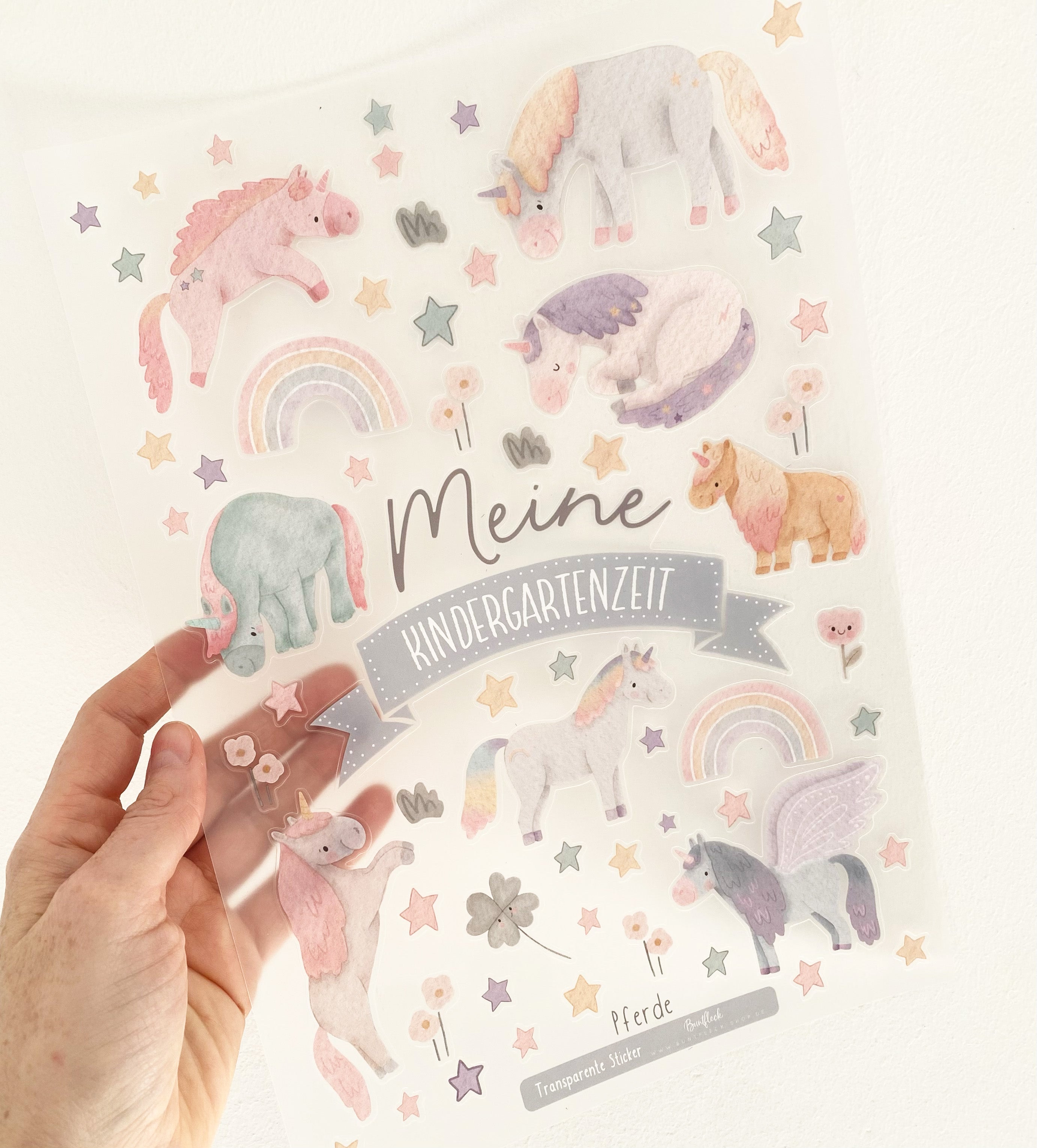 Stickers for the kindergarten folder / daycare folder + insert - Fairy