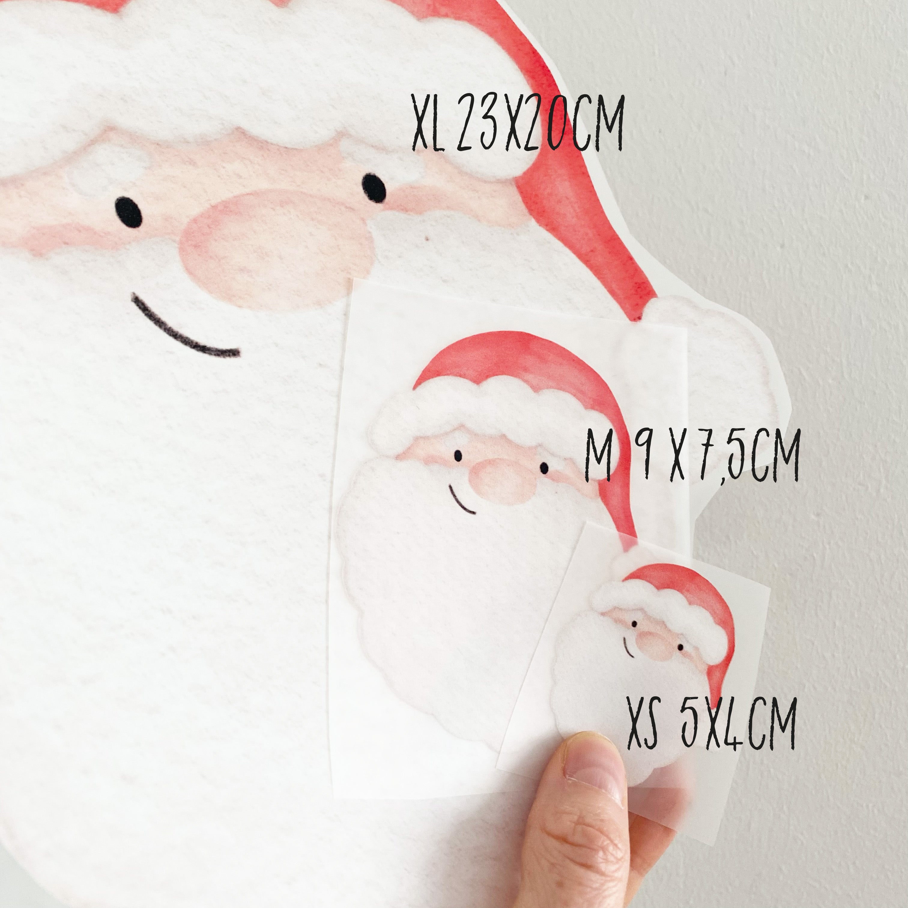 Mini iron-on transfers - Santa Claus