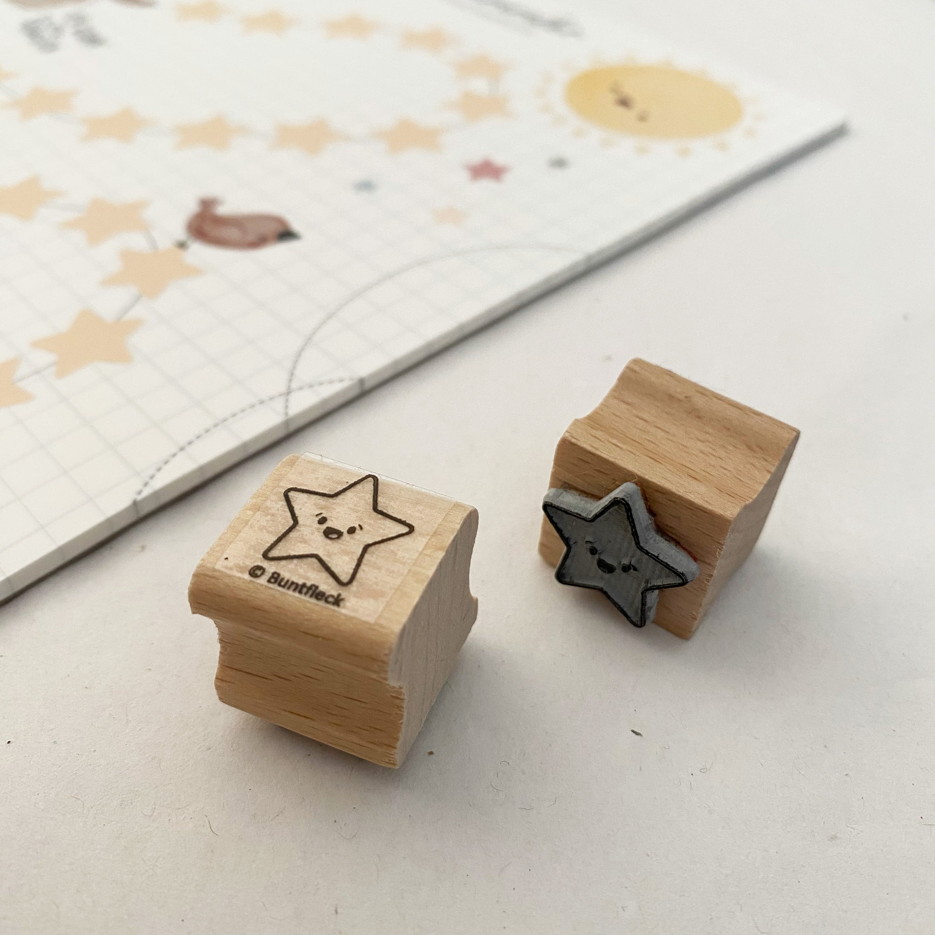 Sternensammler Block mit Stempel - Countdown / Motivationstafel / Belohnungstafel/Motivationshelfer