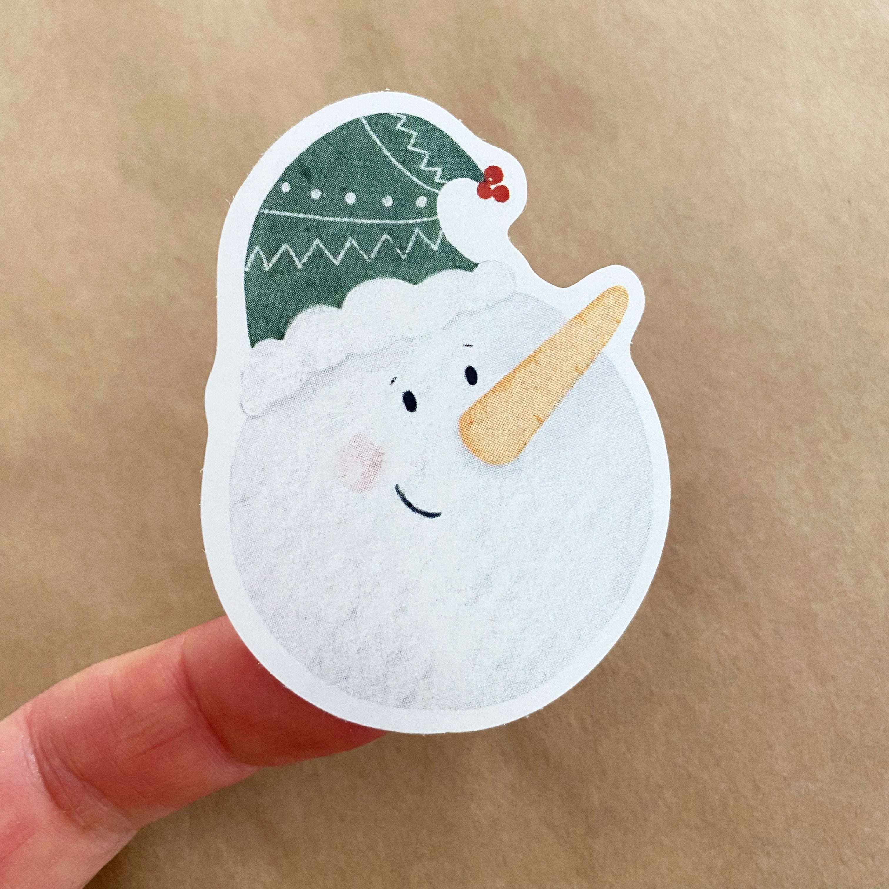 Aufkleber/Etiketten-Schneemann