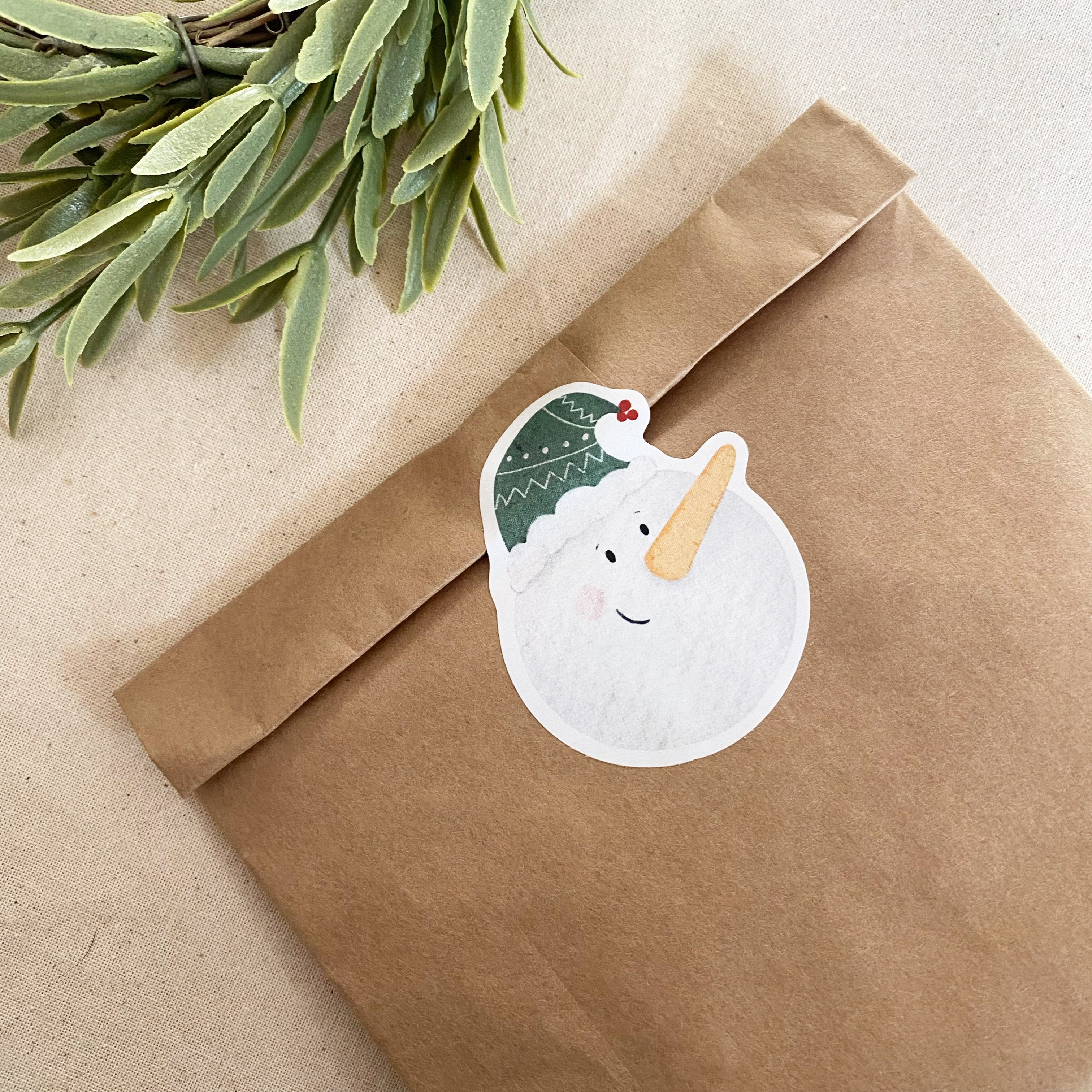 Aufkleber/Etiketten-Schneemann