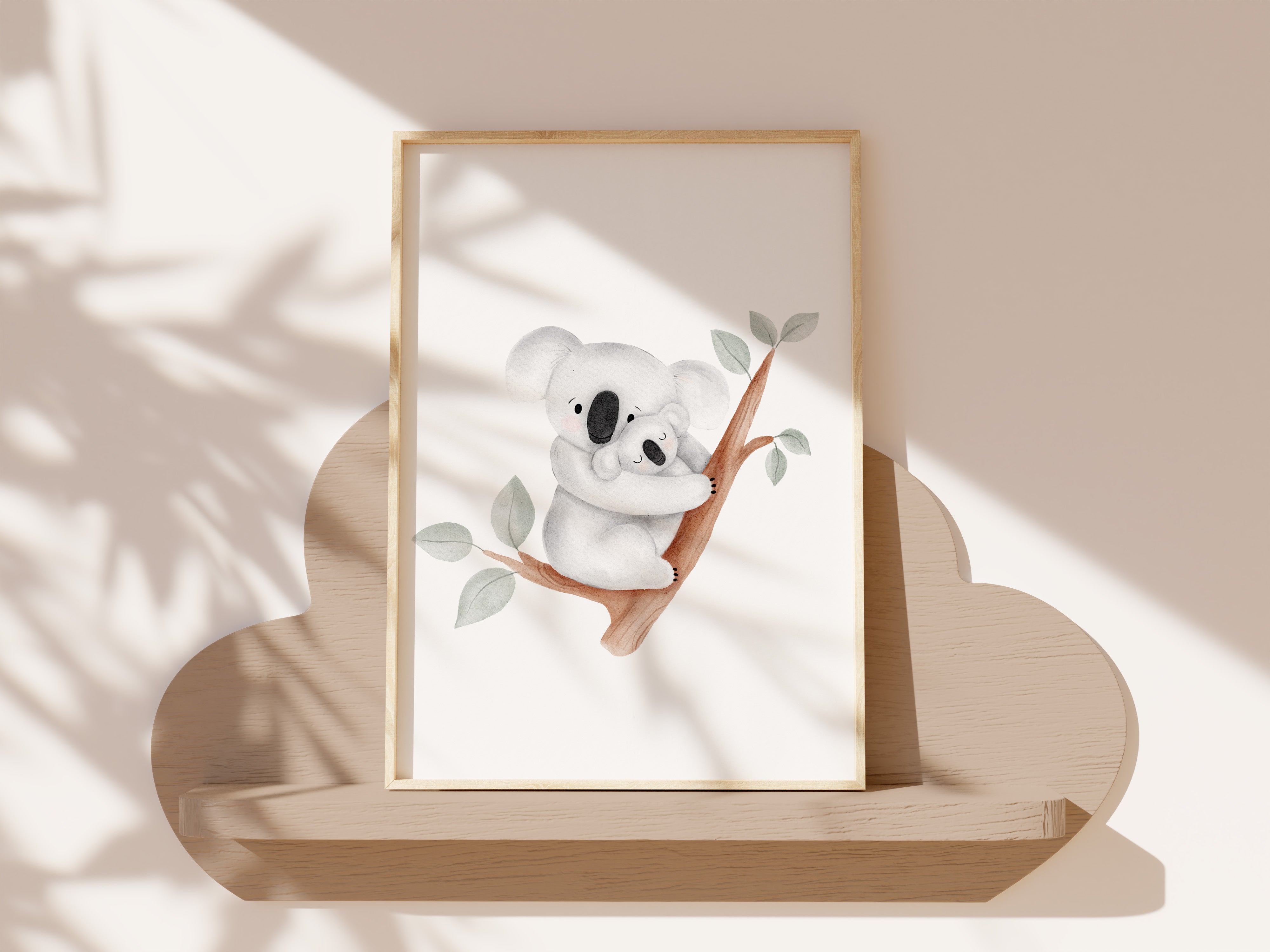 Poster/Art Print - Koala Mama + Child
