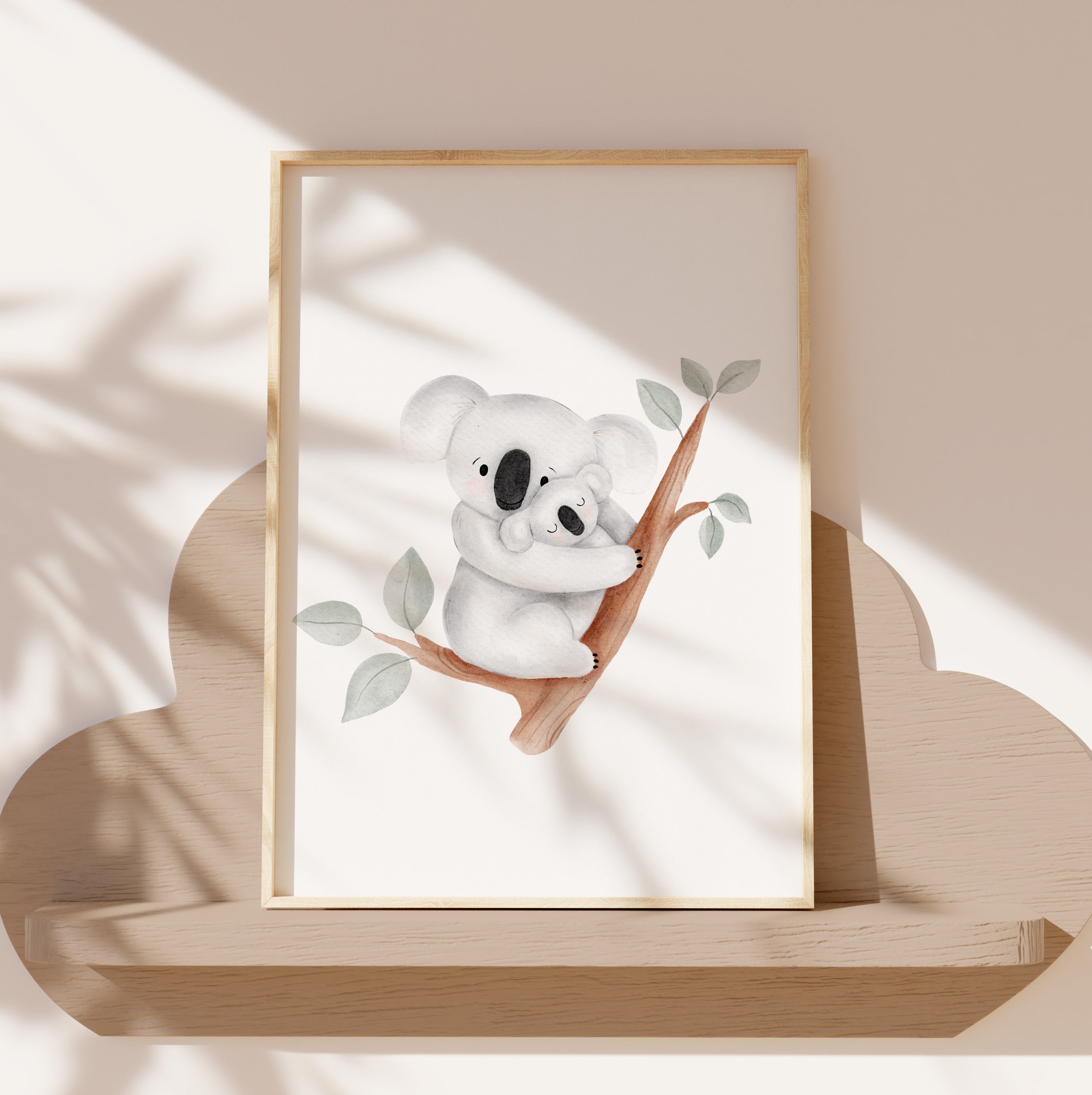 Poster/Kunstdruck - Koala Mama + Kind