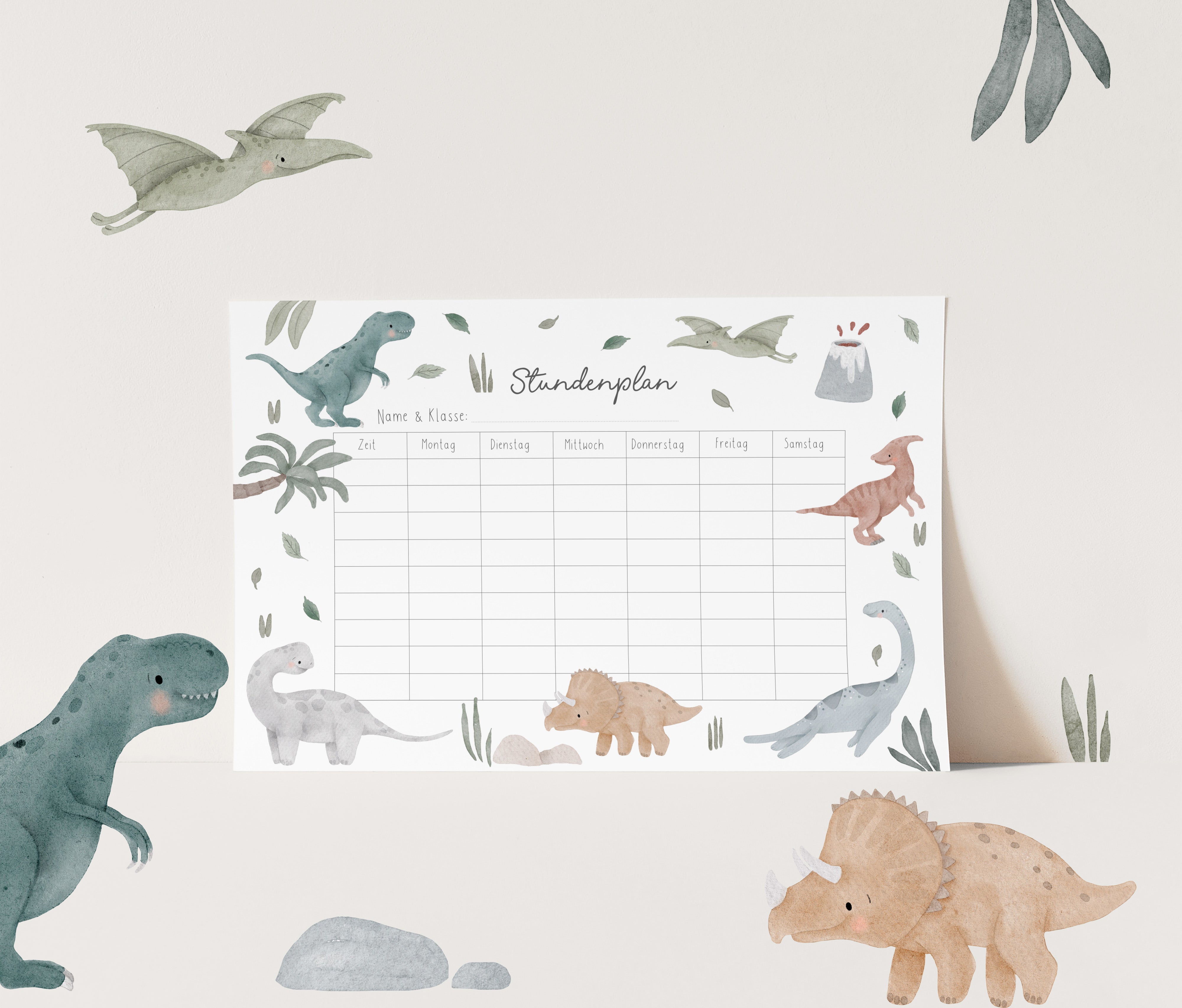 Stundenplan- süße Dinos