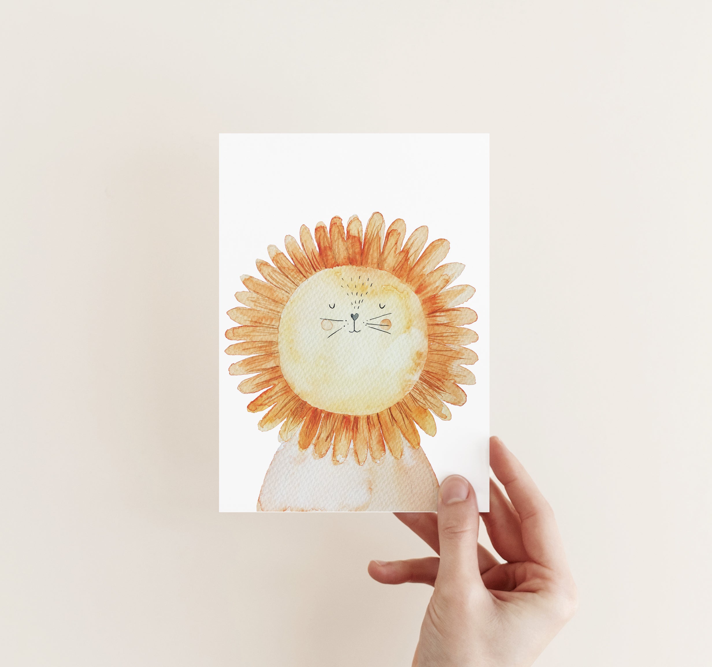 Card/Postcard - Lion Dandelion