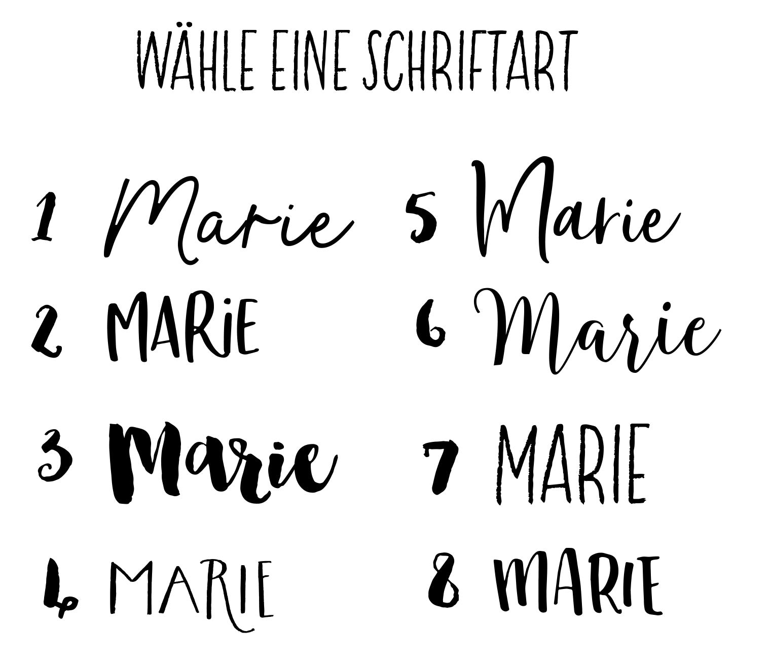 Personalisierter Name - aus Vinyl für die Brotdose oder die Trinkflasche