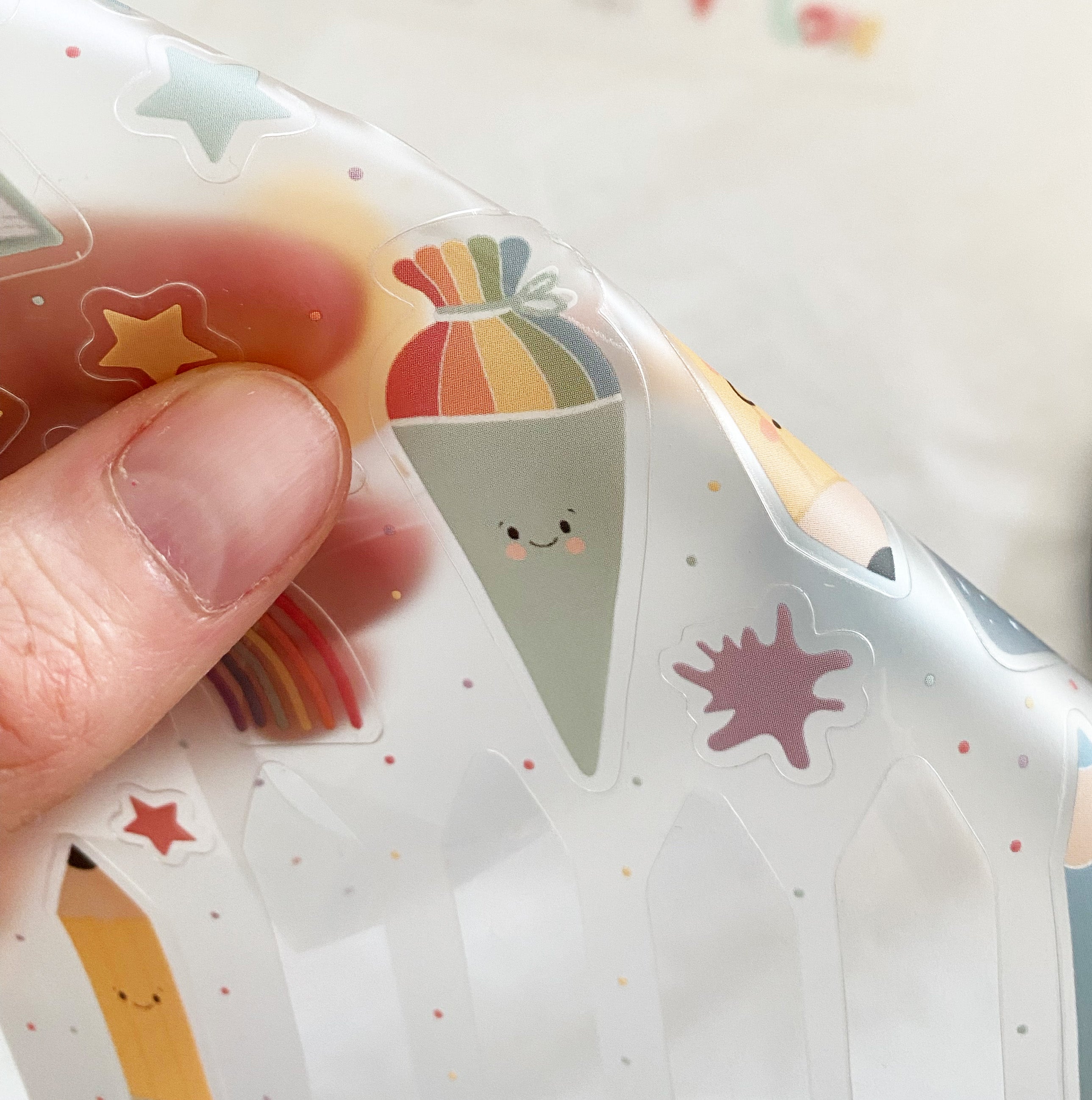 Stickersheet/Stickerbogen/Washipapier/Vinyl - Schulanfang