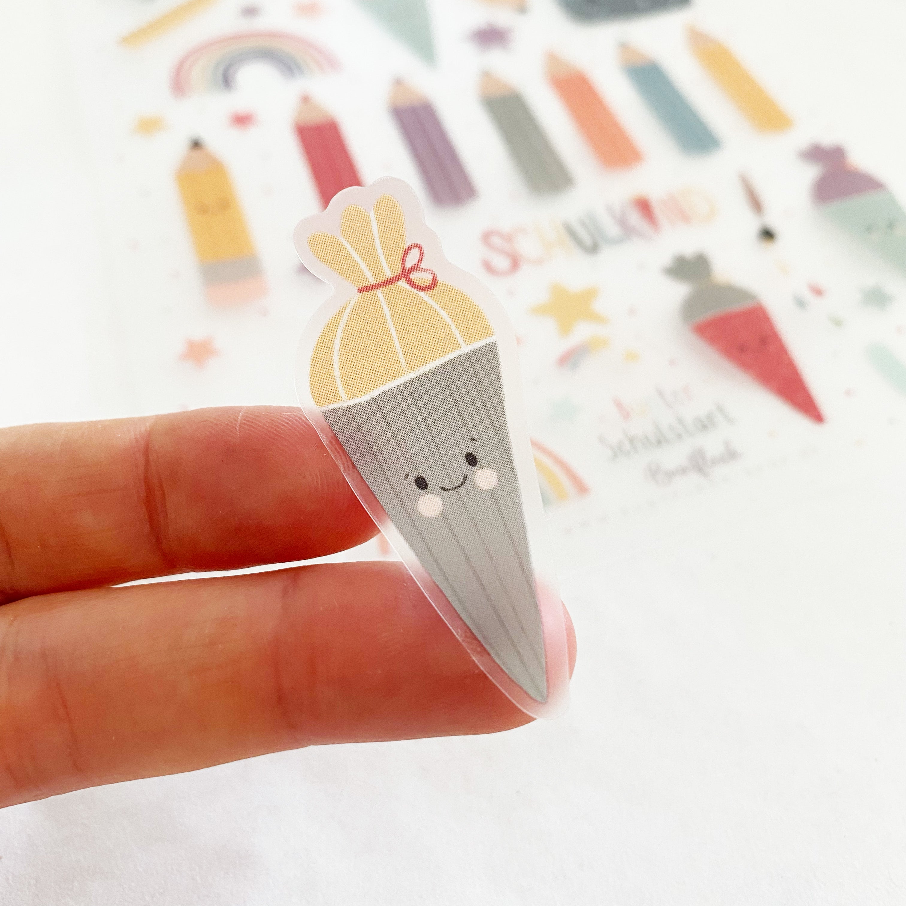 Stickersheet/Stickerbogen/Washipapier/Vinyl - Schulanfang
