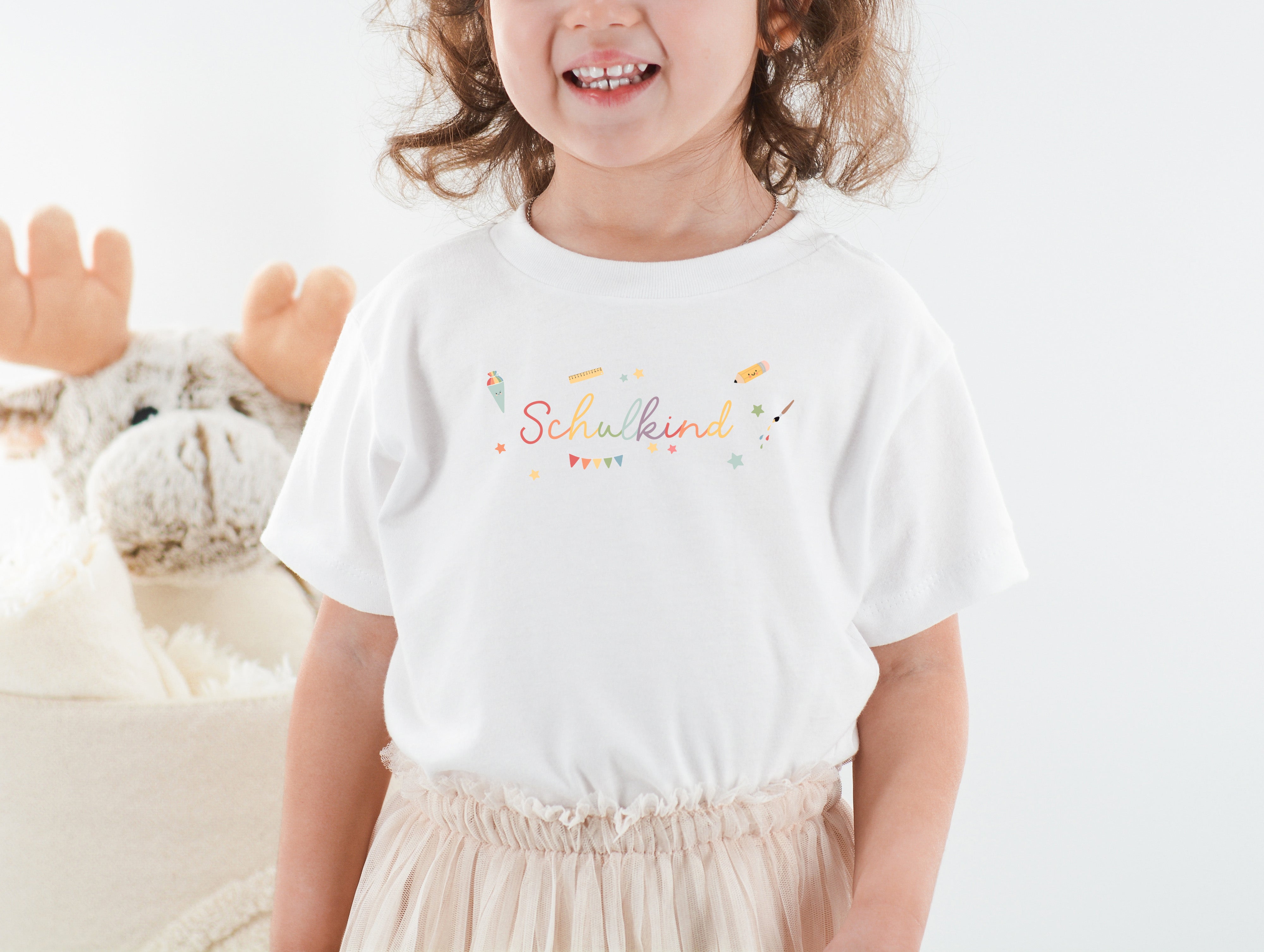 Bügelbild - Schriftzug SCHULKIND in verschiedenen Größen & Schriftarten