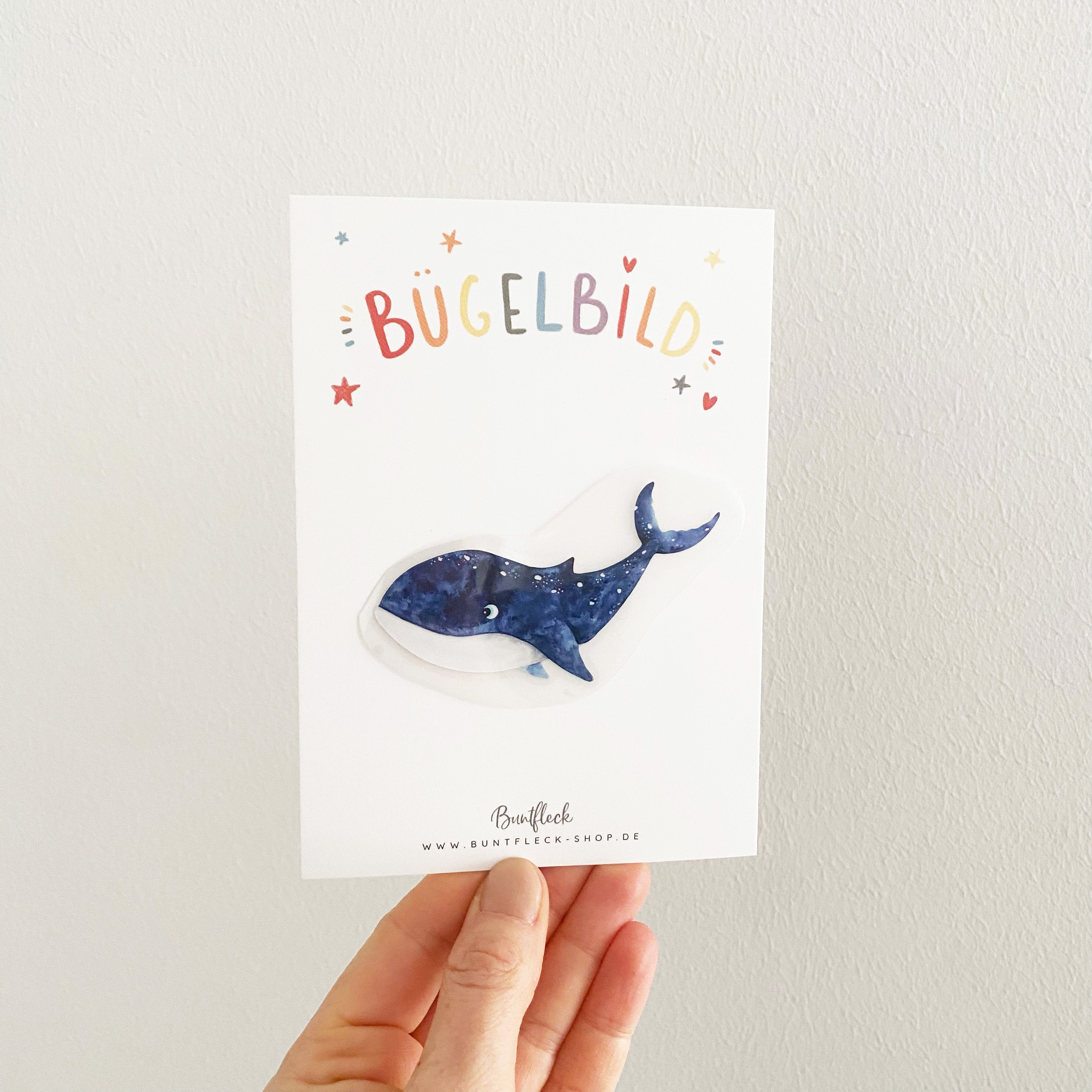 Mini Bügelbilder - Wal