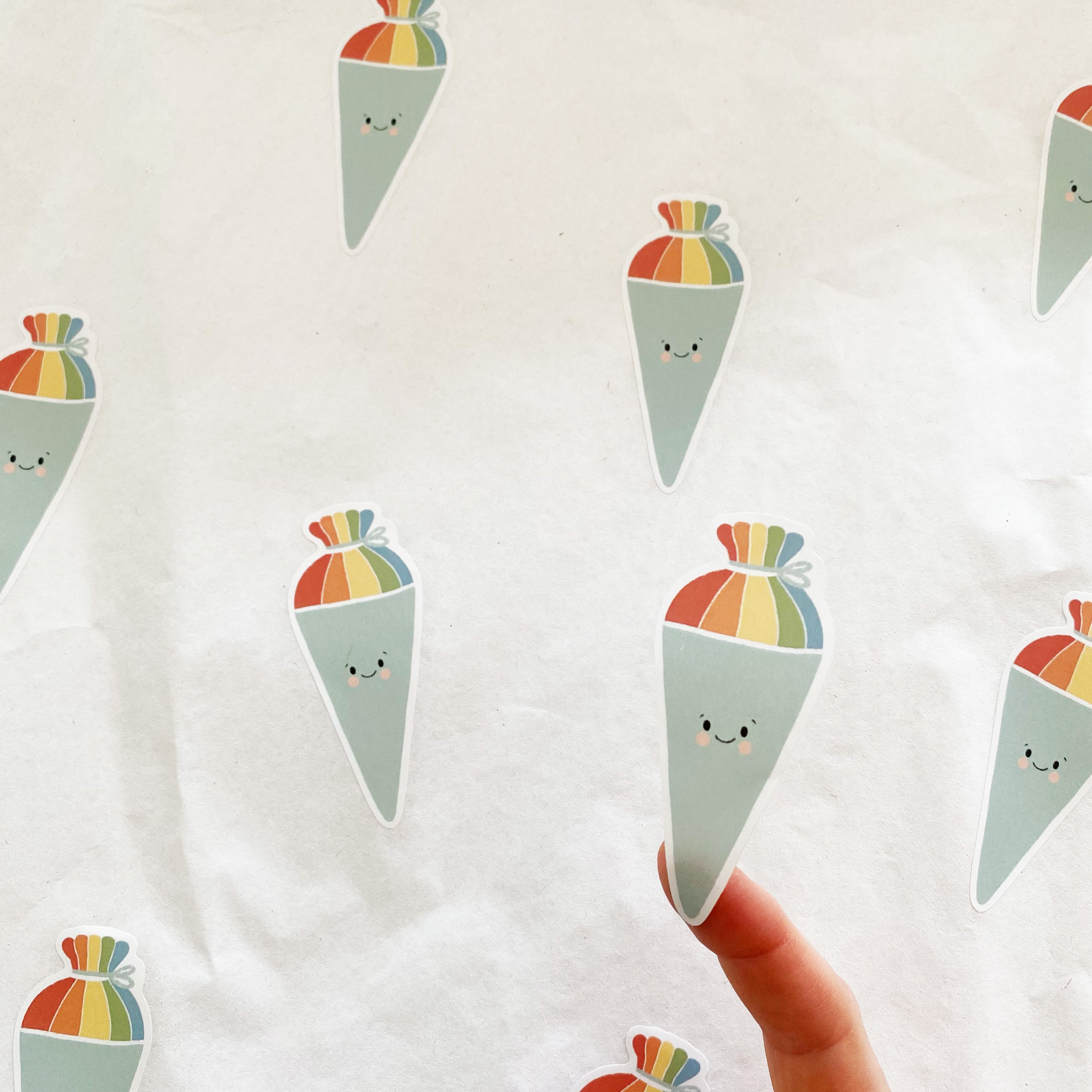 Etiketten/Aufkleber - Kleine Schultüte