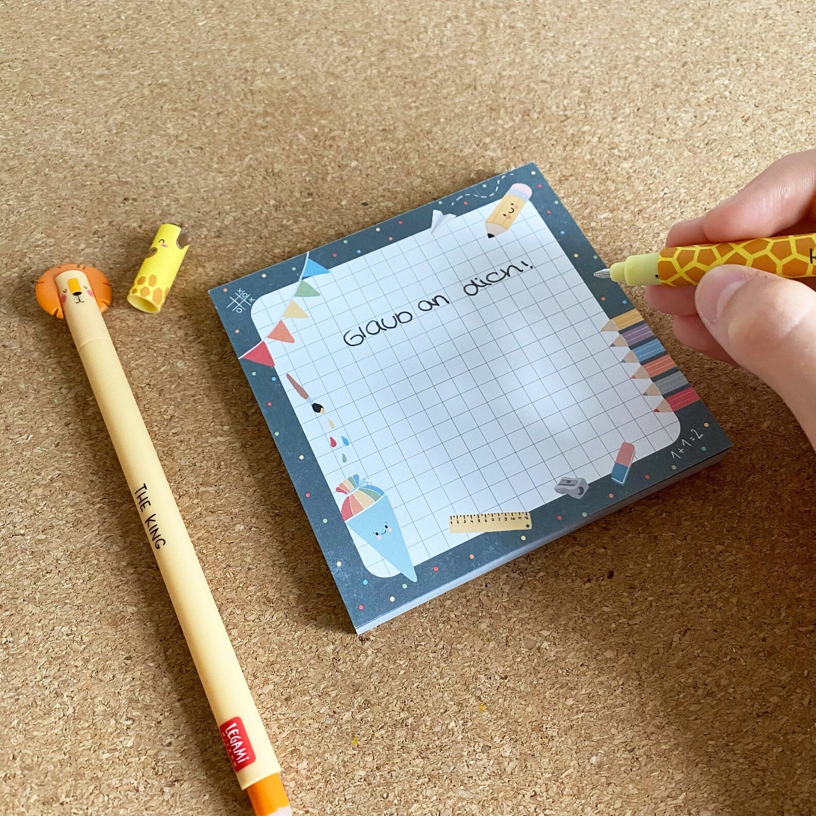 Mini Notizblock / Memopad - Schulanfang