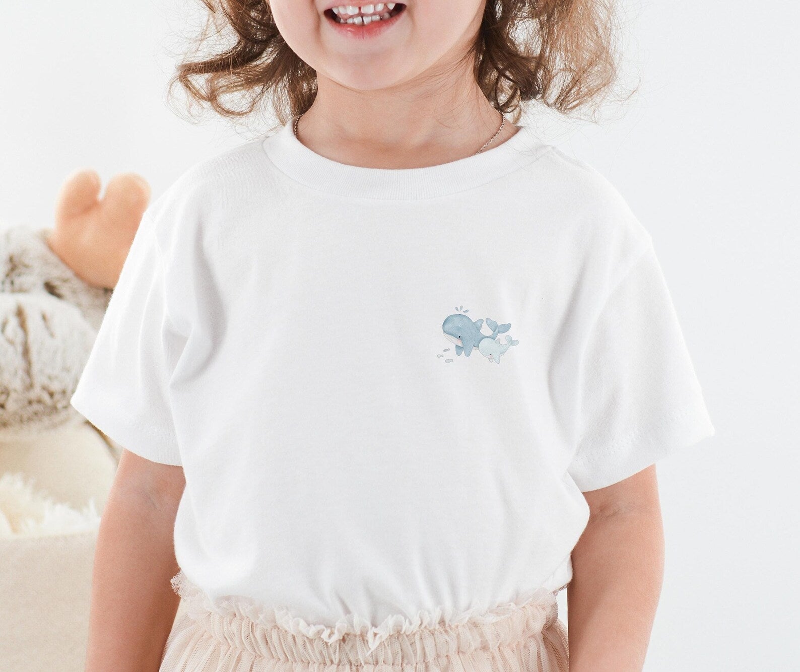 Mini iron-on transfers - Whale mother + child