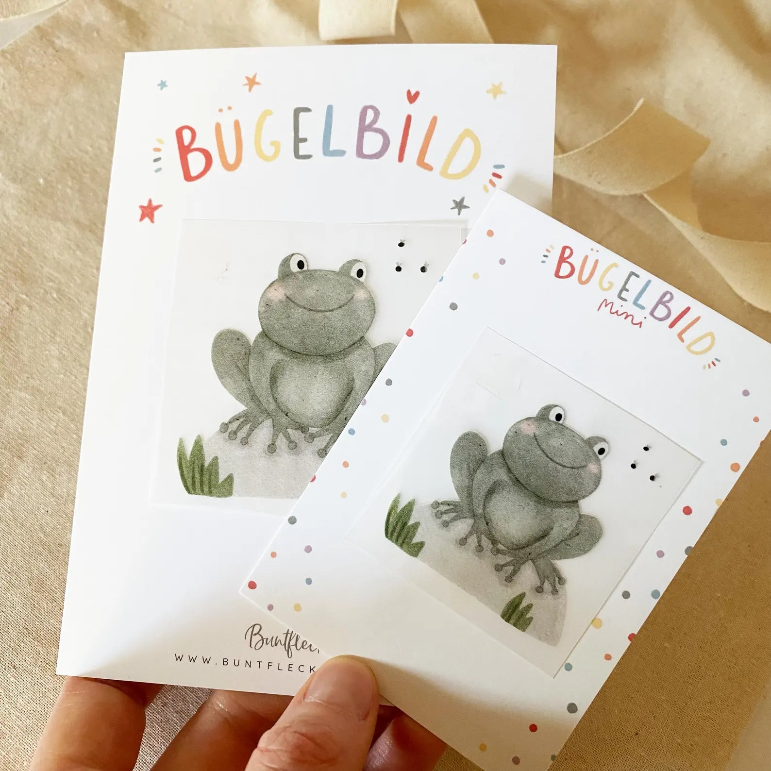 Mini Bügelbilder - Frosch