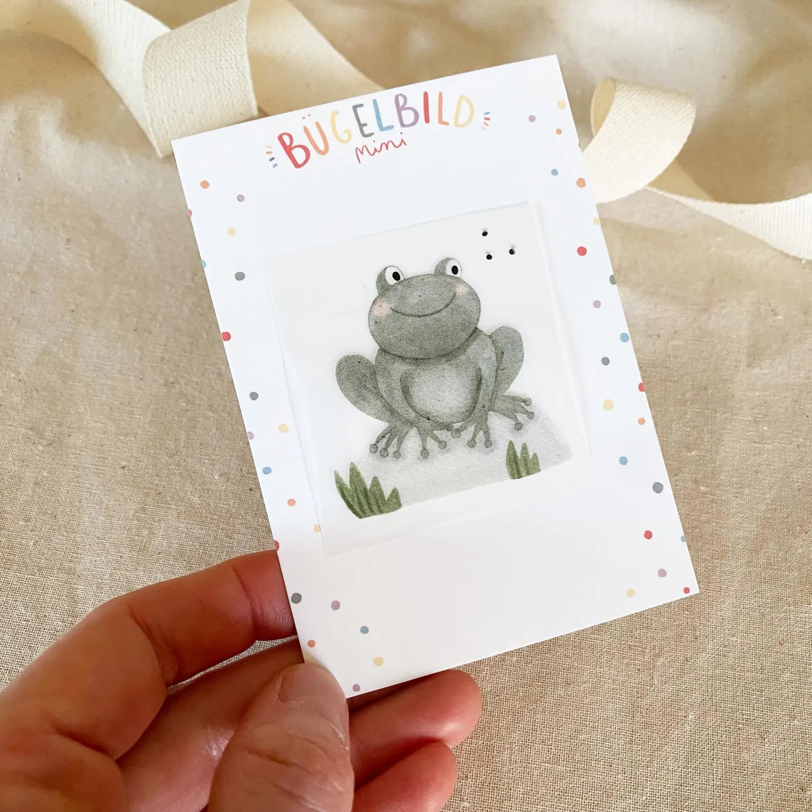 Mini Bügelbilder - Frosch