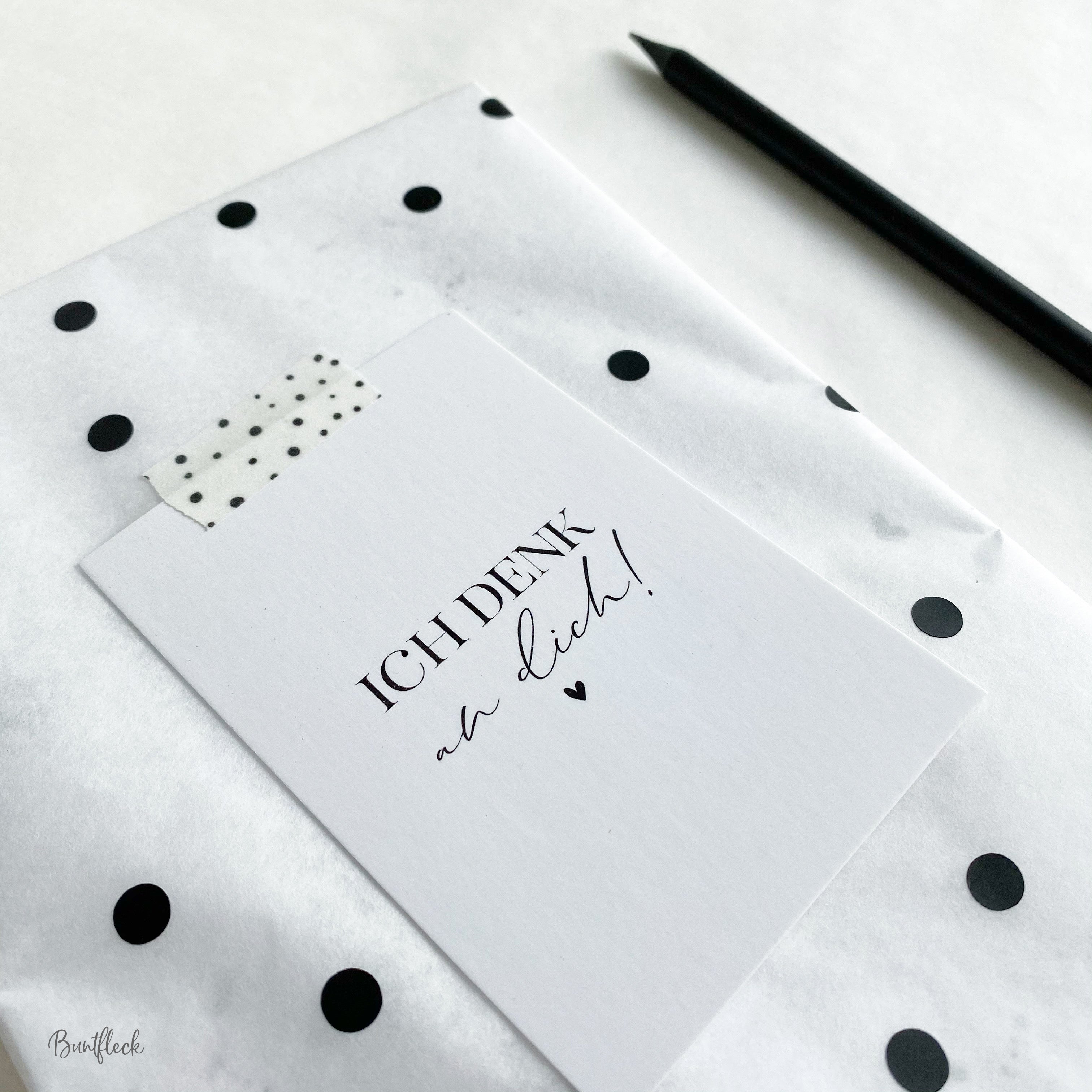 Card/Postcard Mini DIN A7 - I'm thinking of you