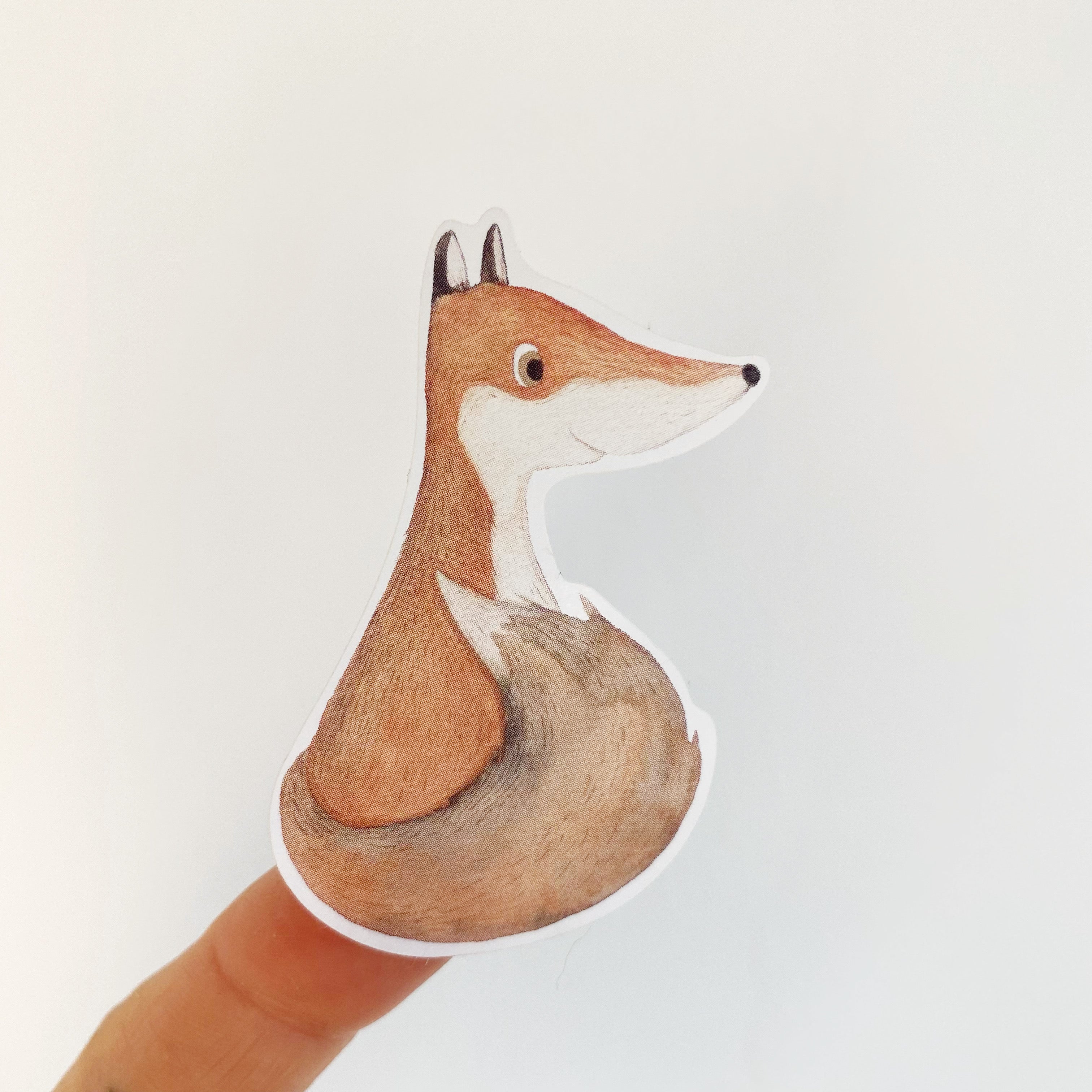 Labels / Stickers - Fox Watercolor