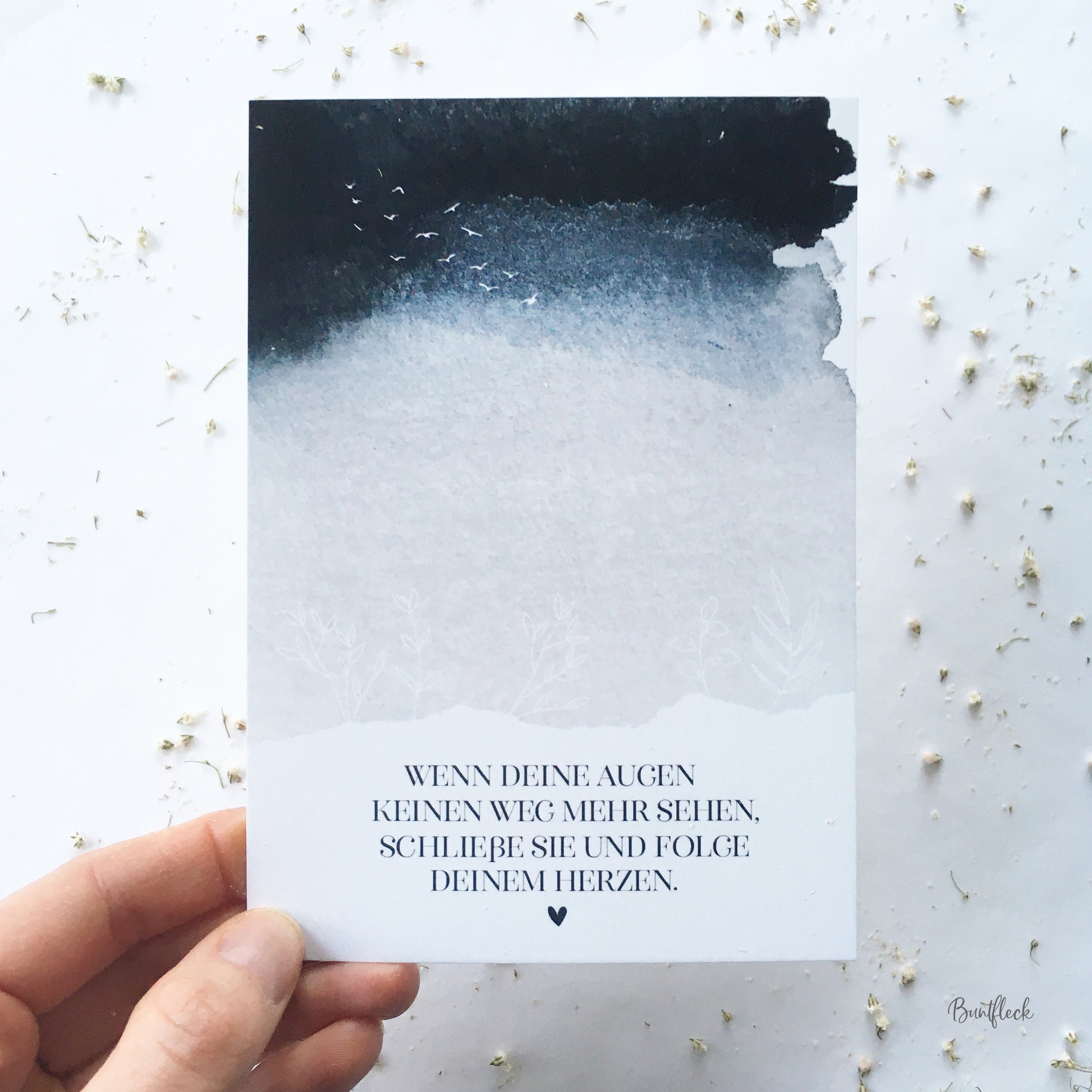 Karte/Postkarte - Flüstern im Wind