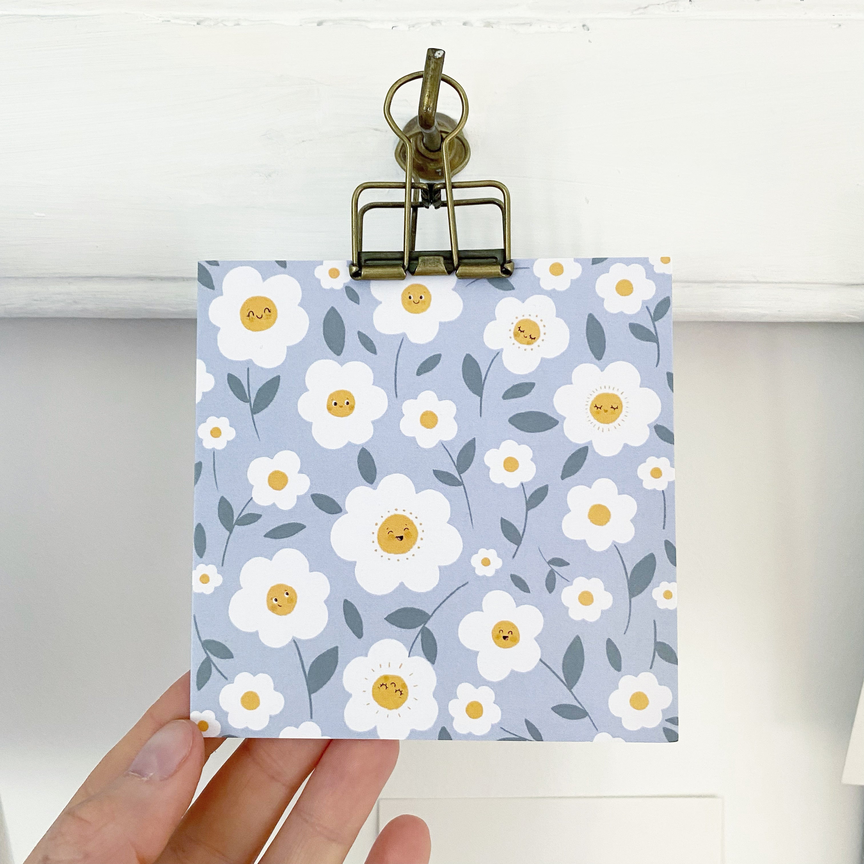 Card/Postcard square - Daisy