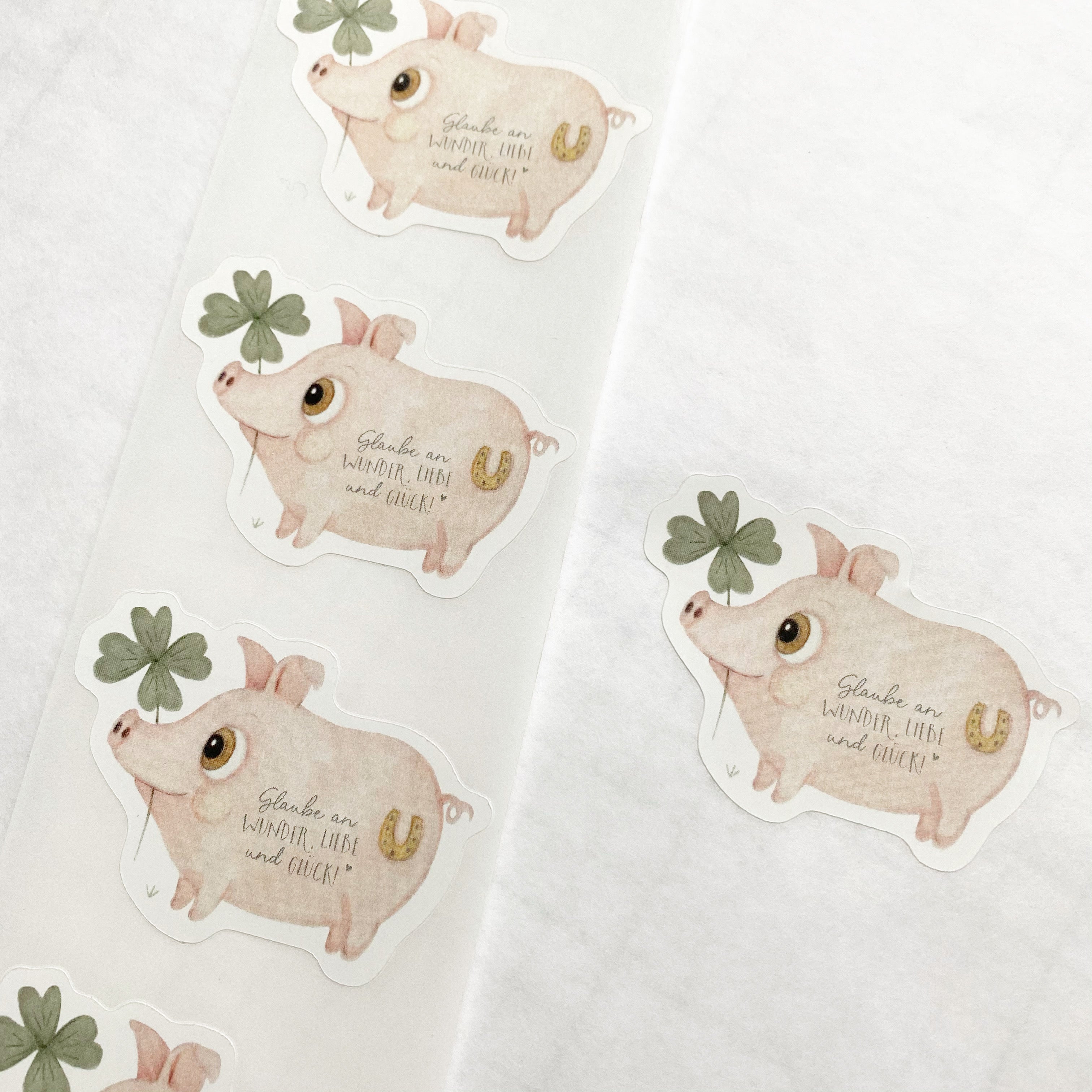 Labels / Stickers - Lucky Pig