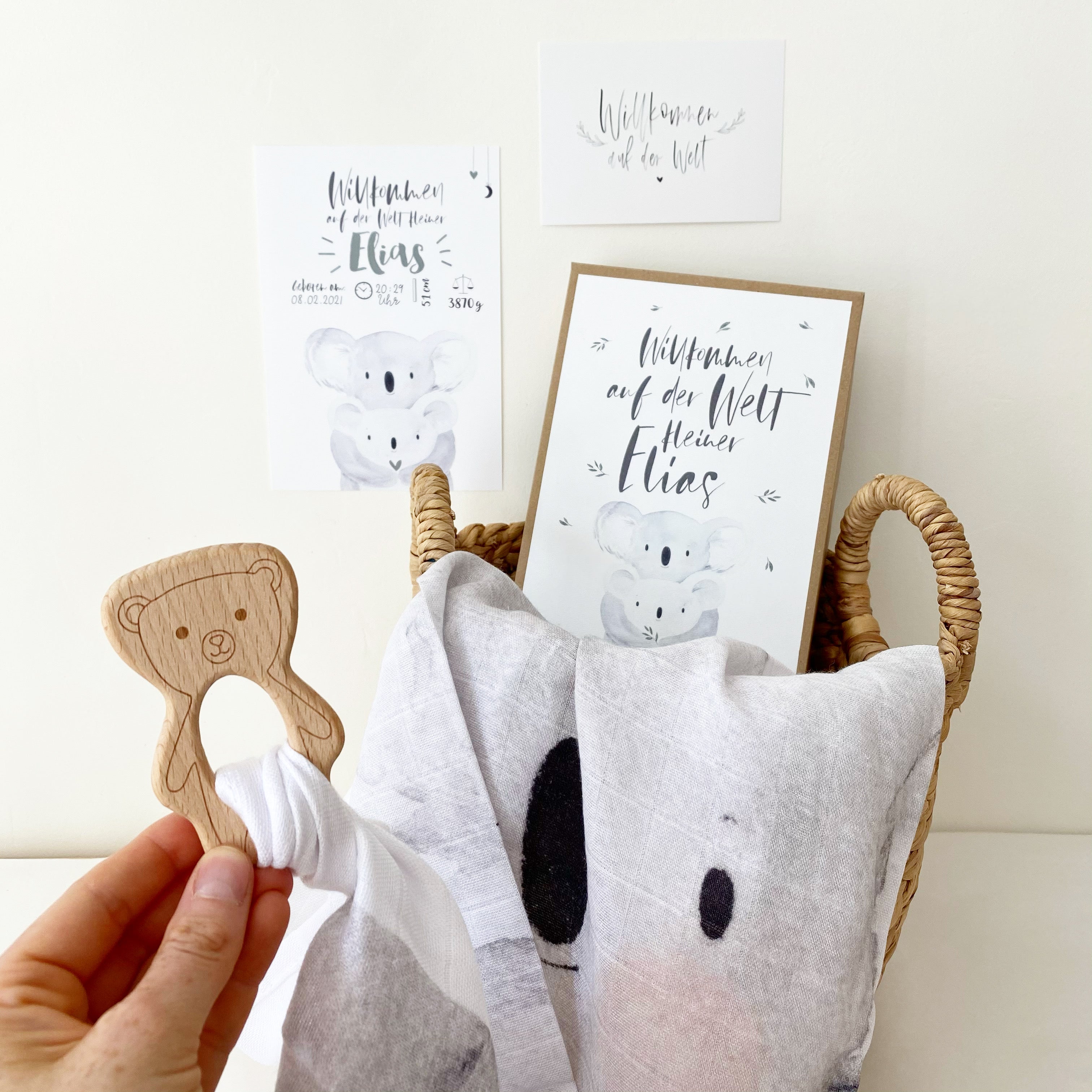 Baby Gift Box / Newborn Set / Muslin Cloth - Koala