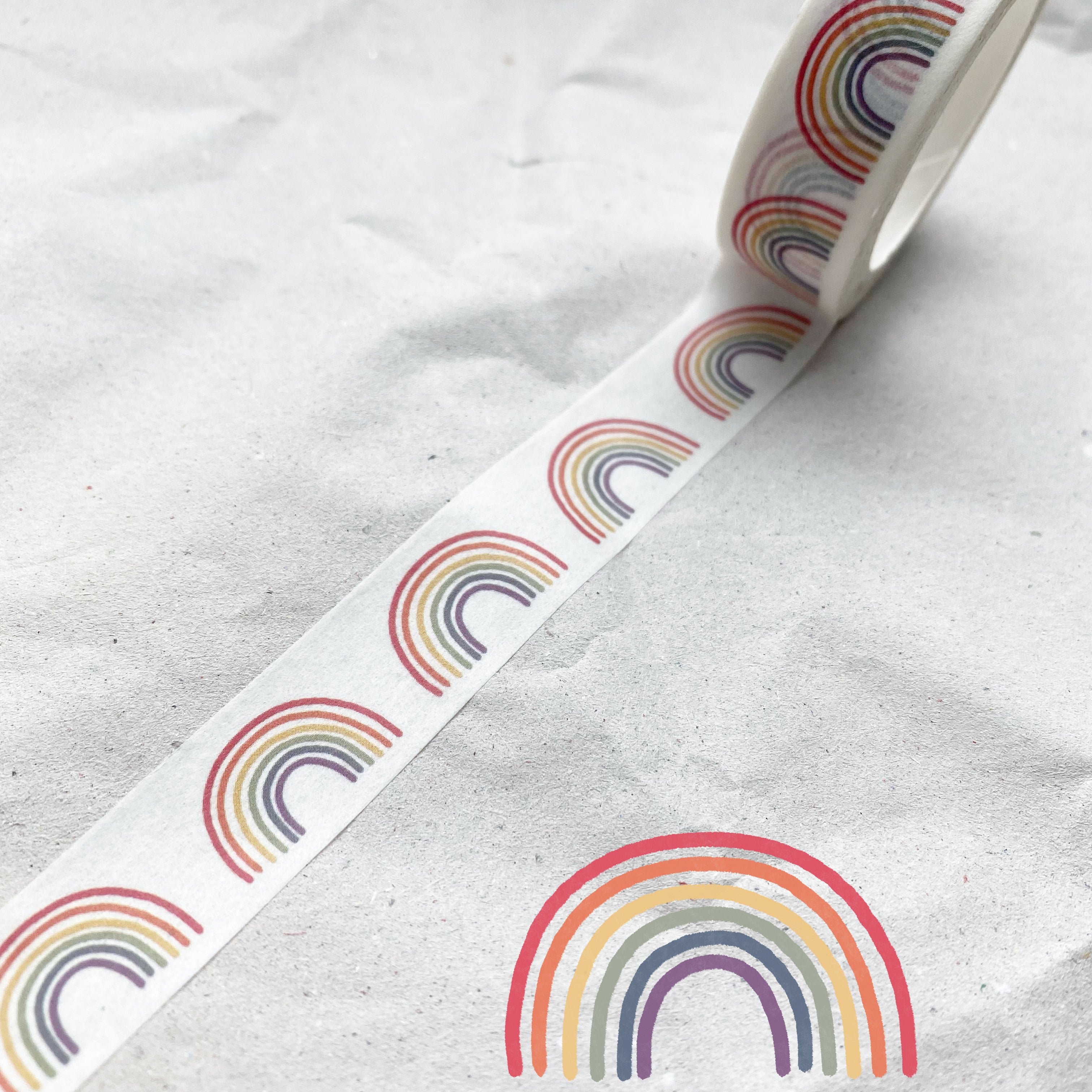 Washi Tape / Klebeband - Regenbogen bunt