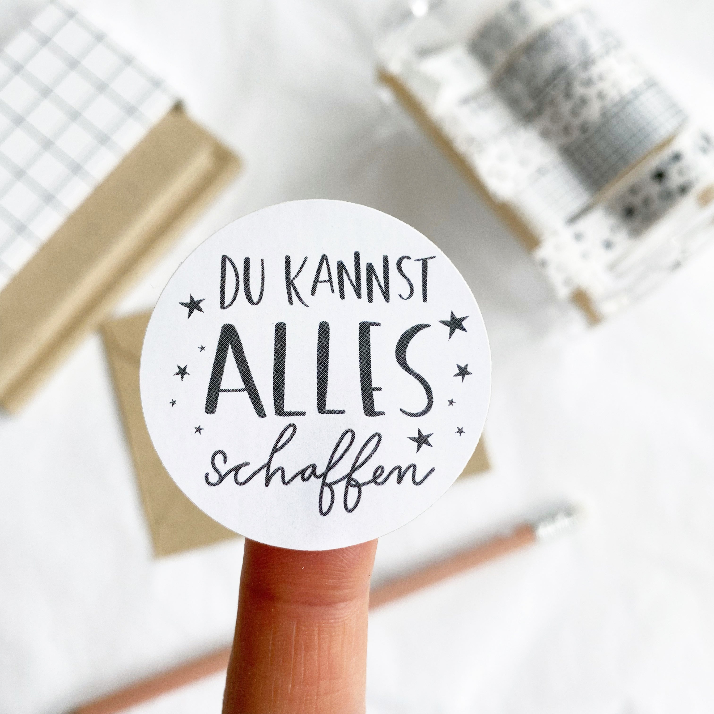 Aufkleber/Etiketten Du kannst alles schaffen