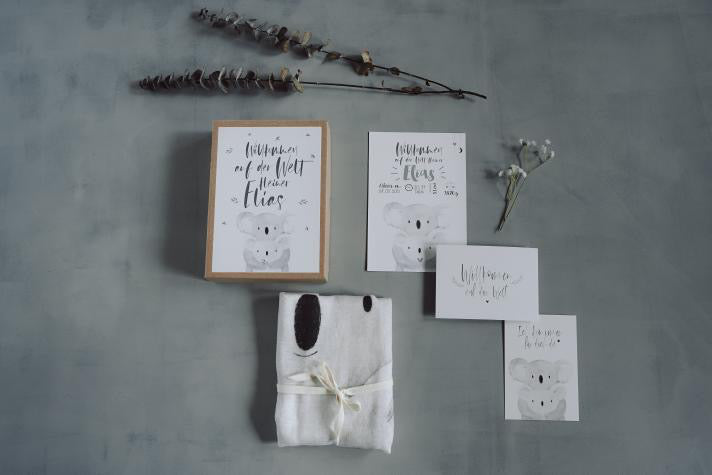 Baby Gift Box / Newborn Set / Muslin Cloth - Koala