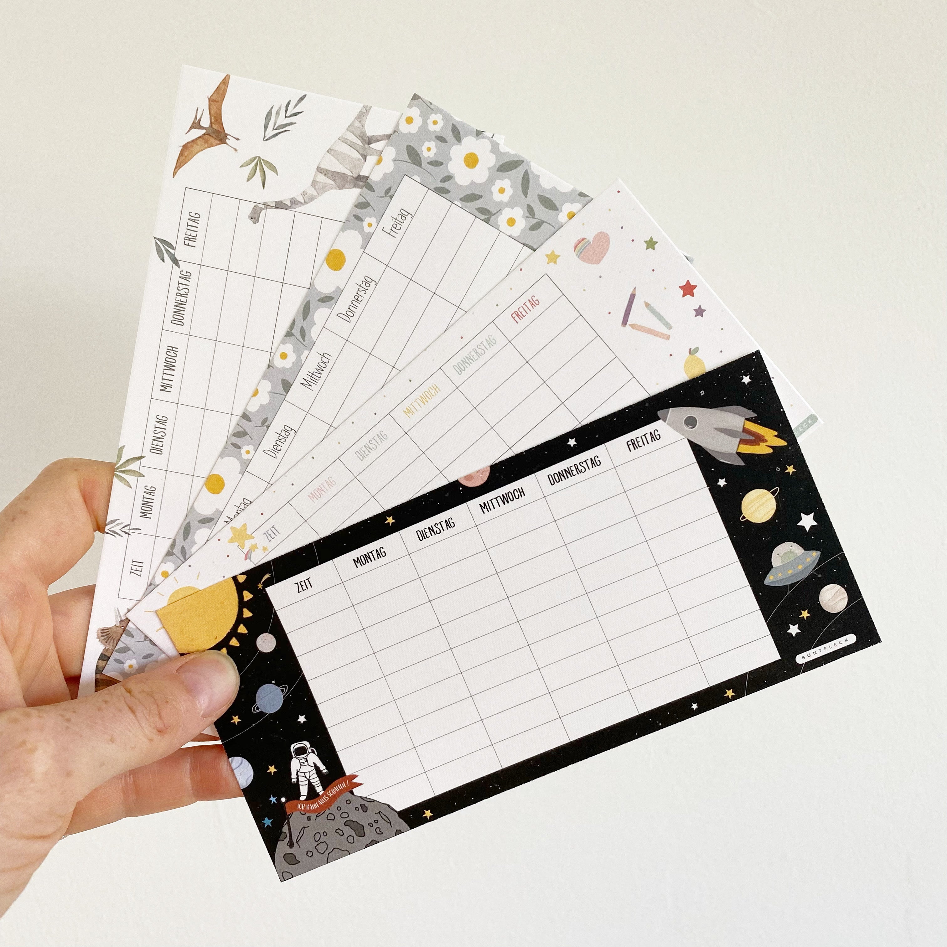 MINI - STUNDENPLAN FÜR DIE FEDERMAPPE Cosmos