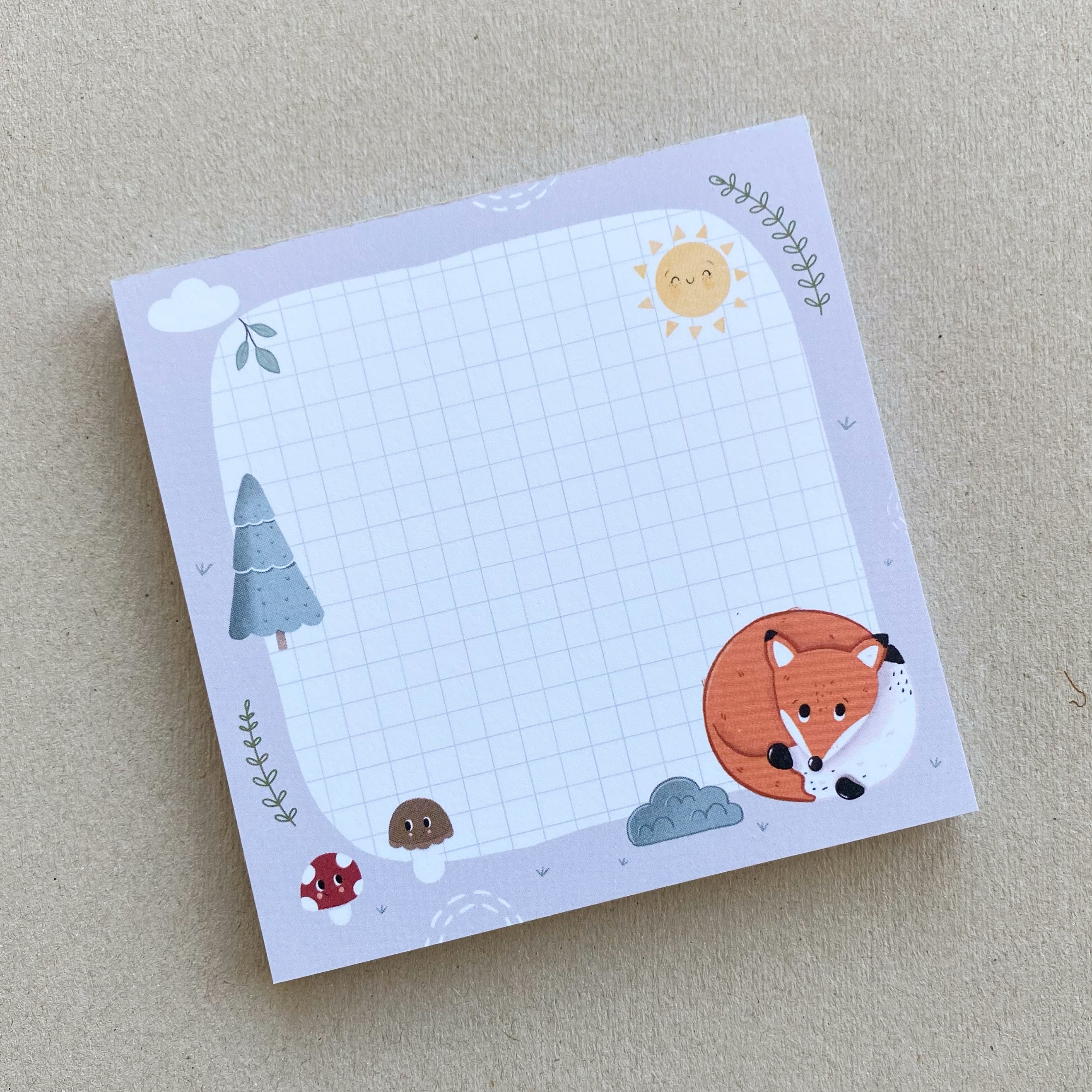 Notizblock / Memopad - Fuchs