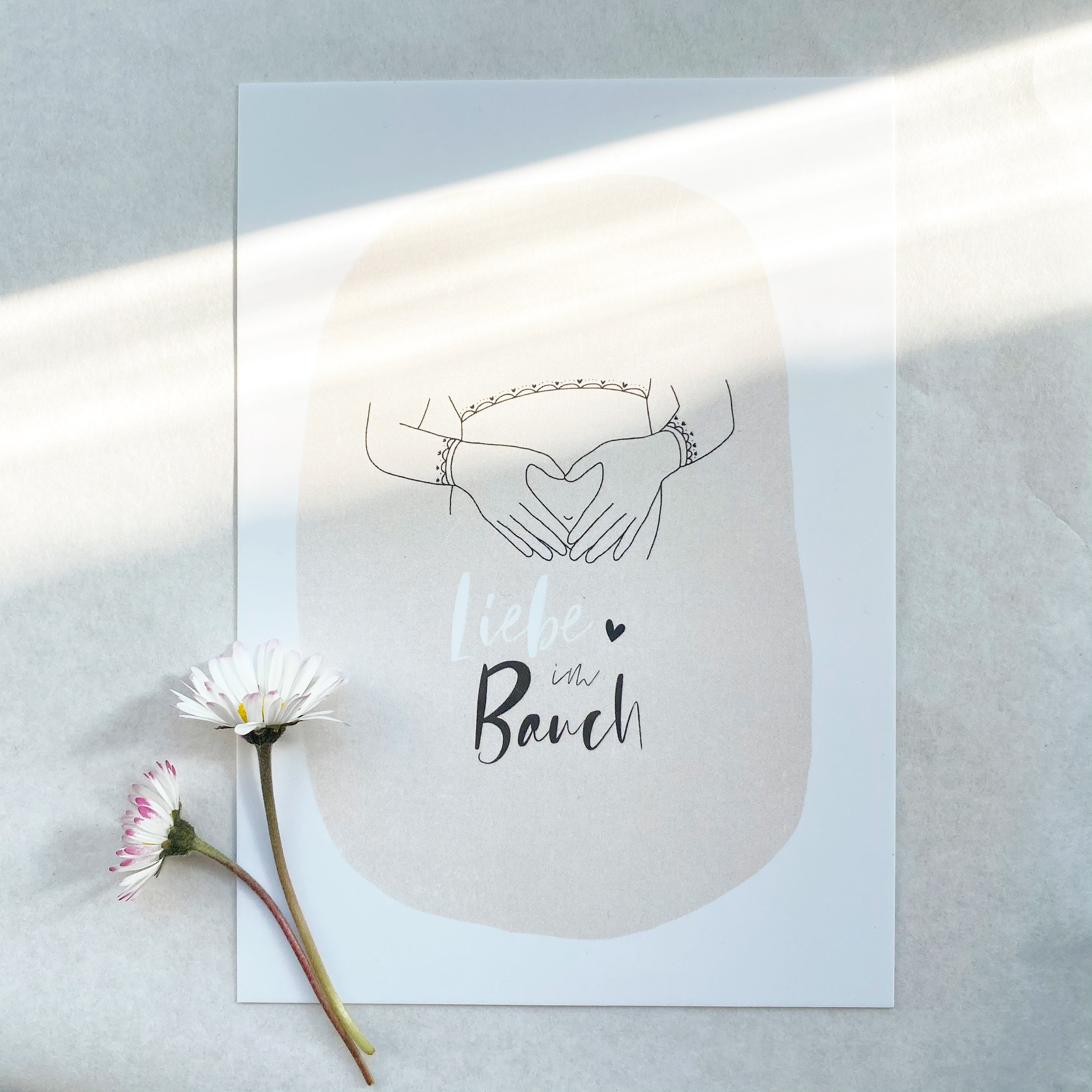 Card/Postcard - Love in the belly