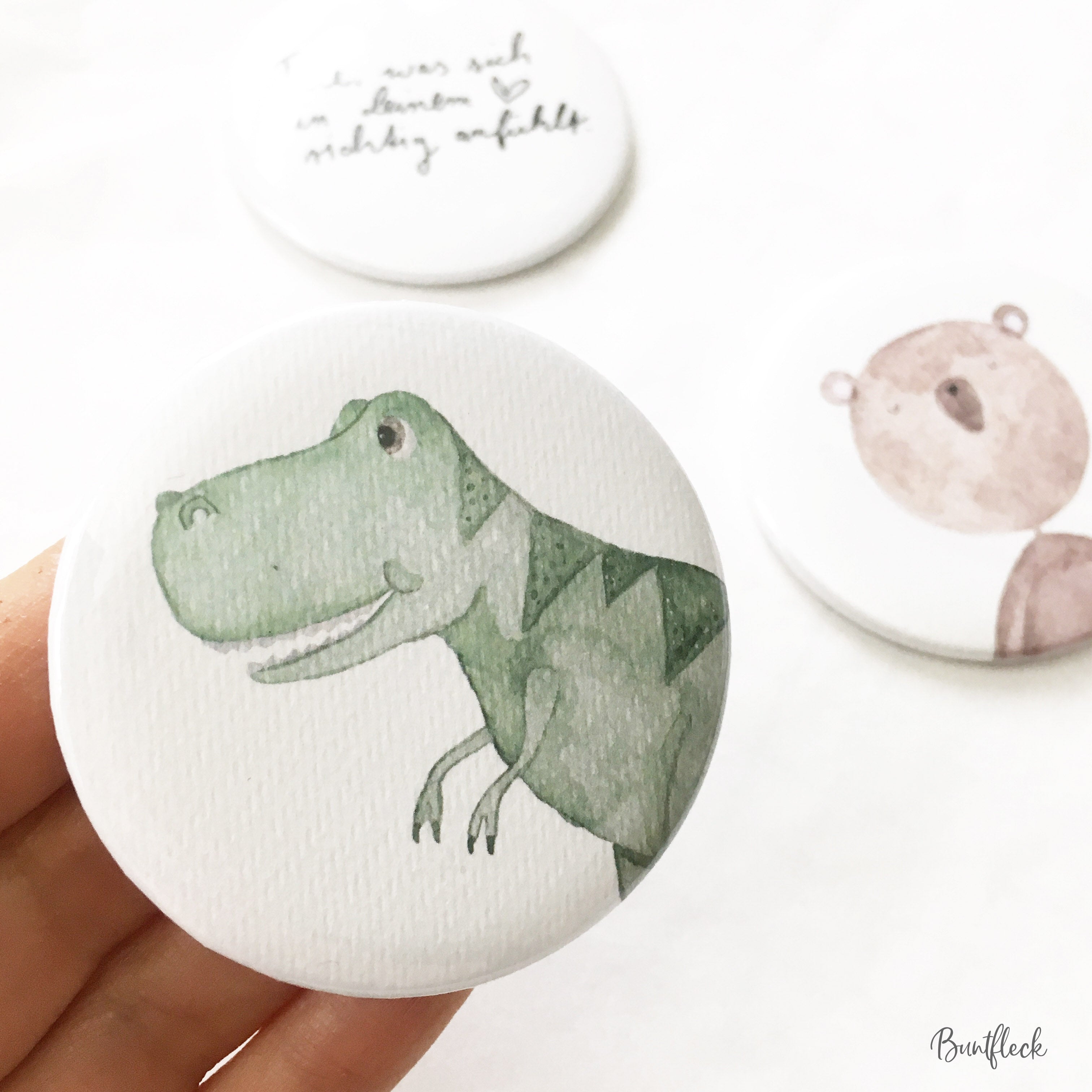 Magnetbutton/Stecknadel/Spiegel - Mit deinem Wunschmotiv