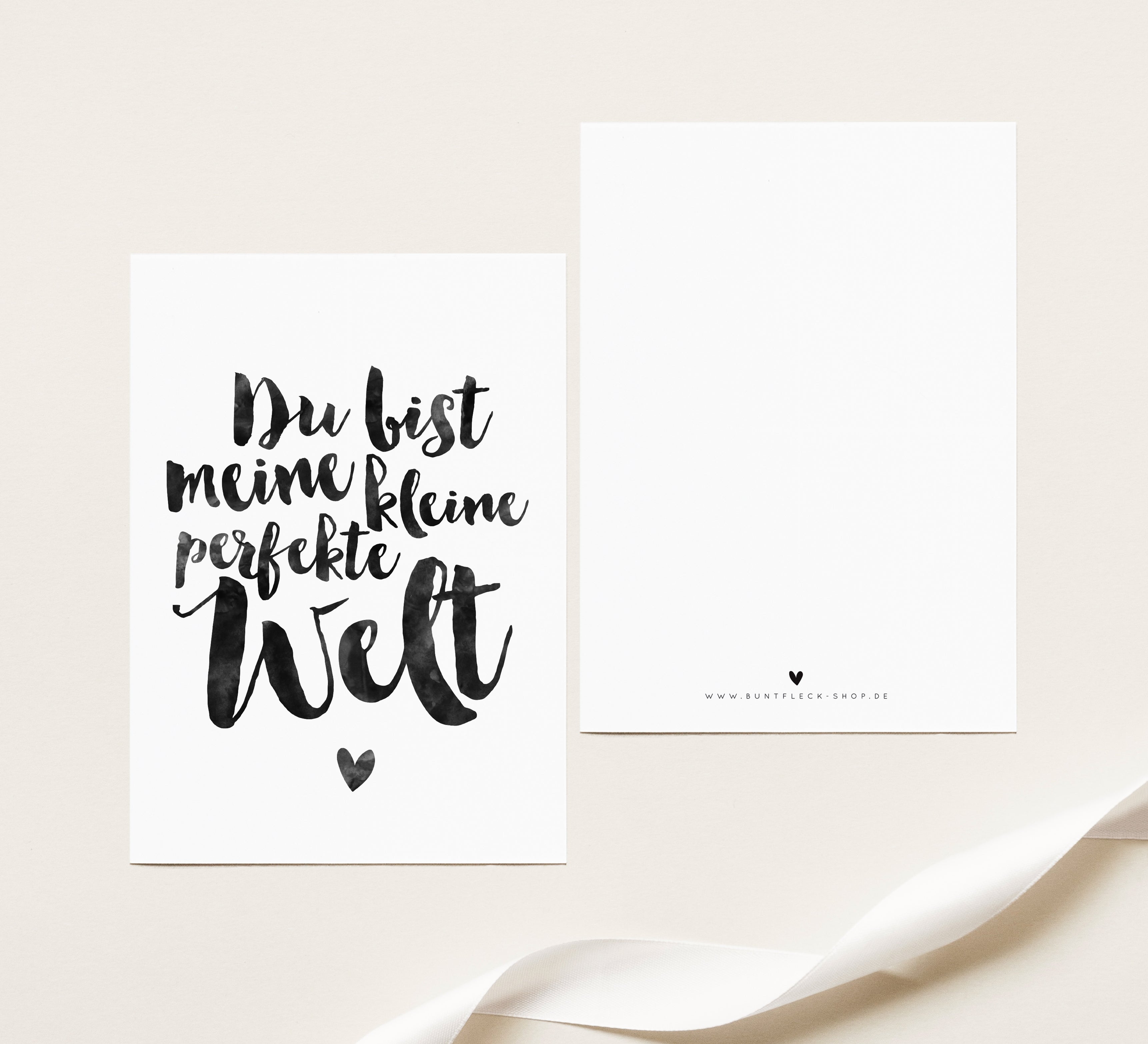 Karte A6 - Du bist meine Welt