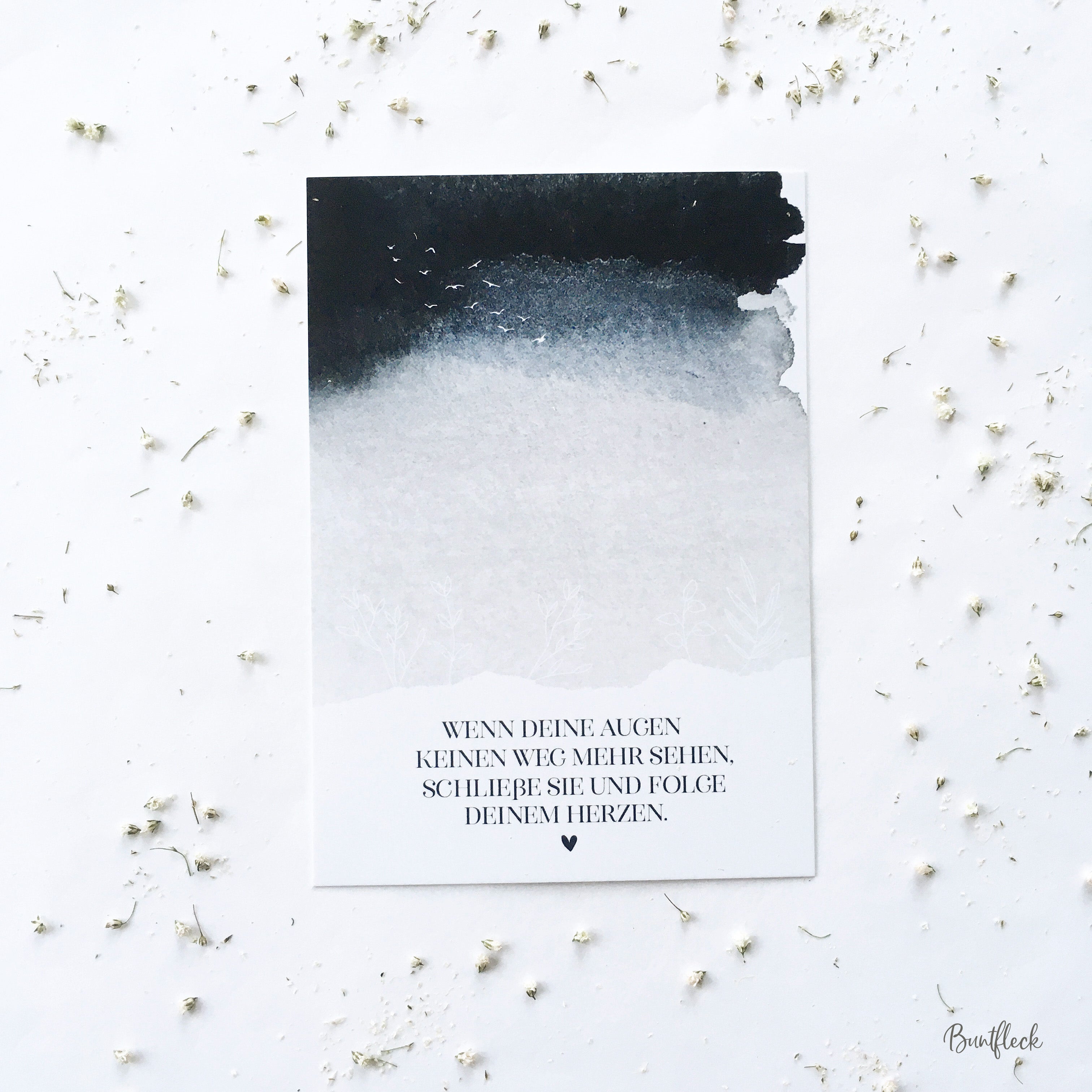 Karte/Postkarte - Flüstern im Wind