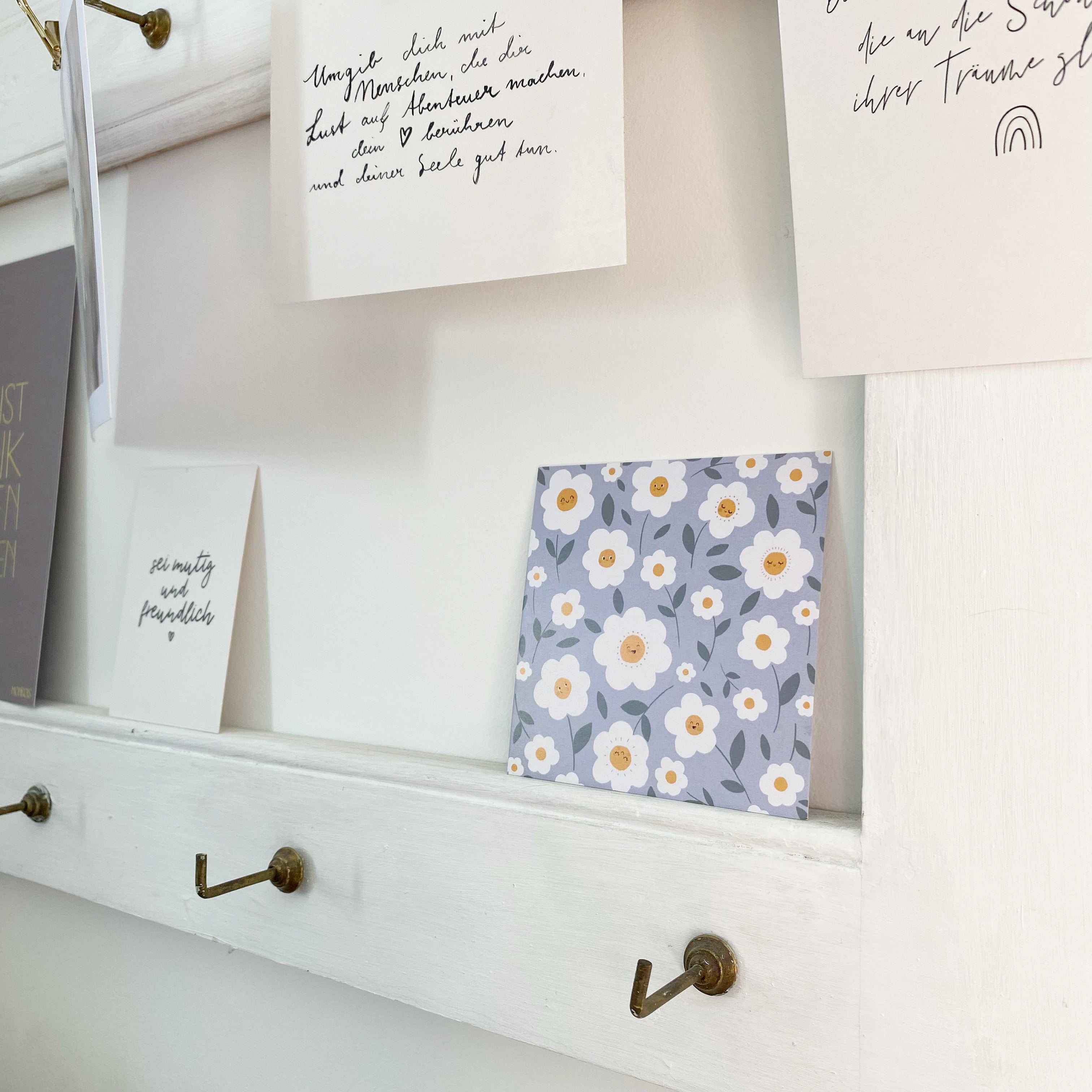 Card/Postcard square - Daisy