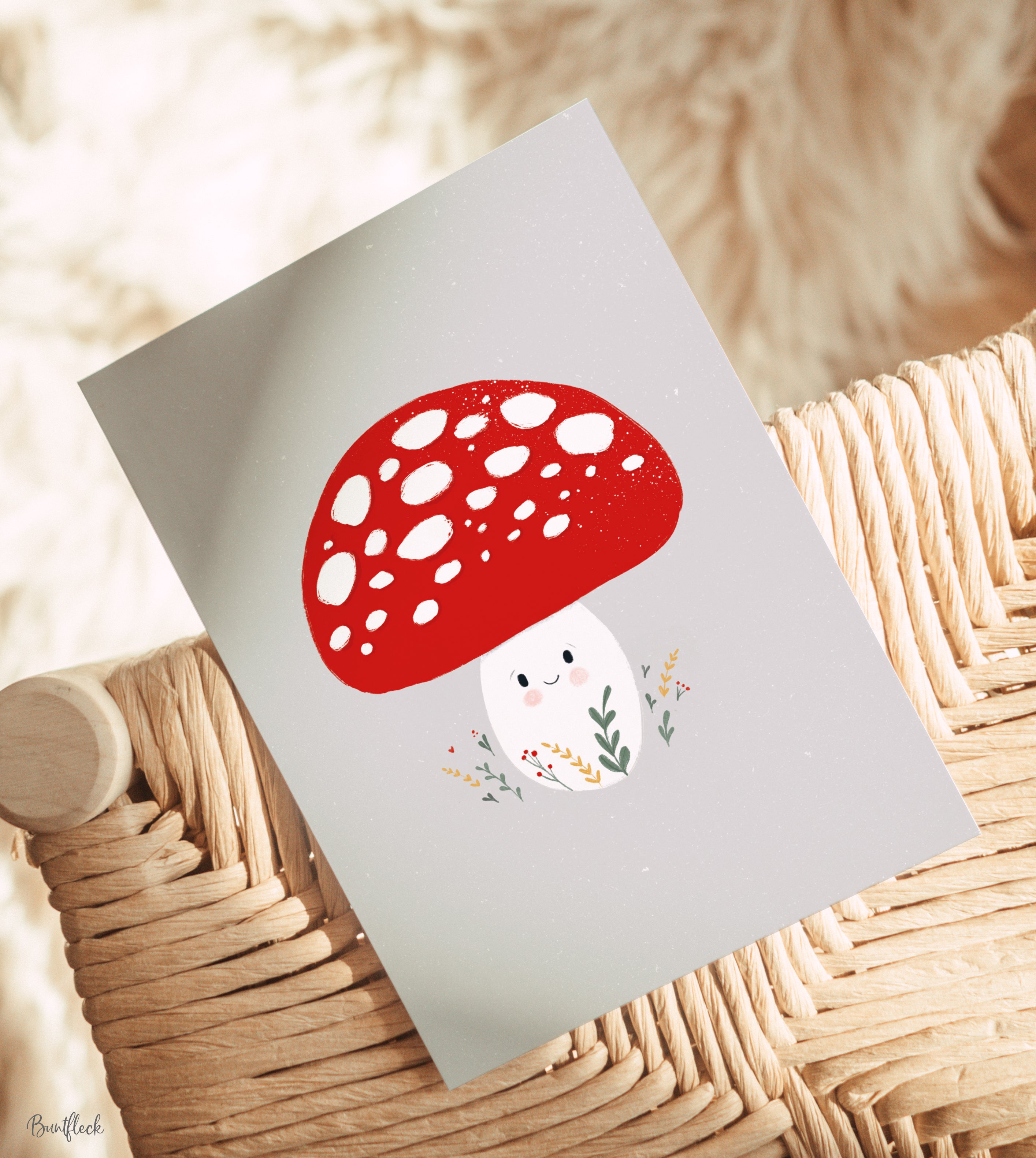 Card/Postcard - Fly Agaric Herbie
