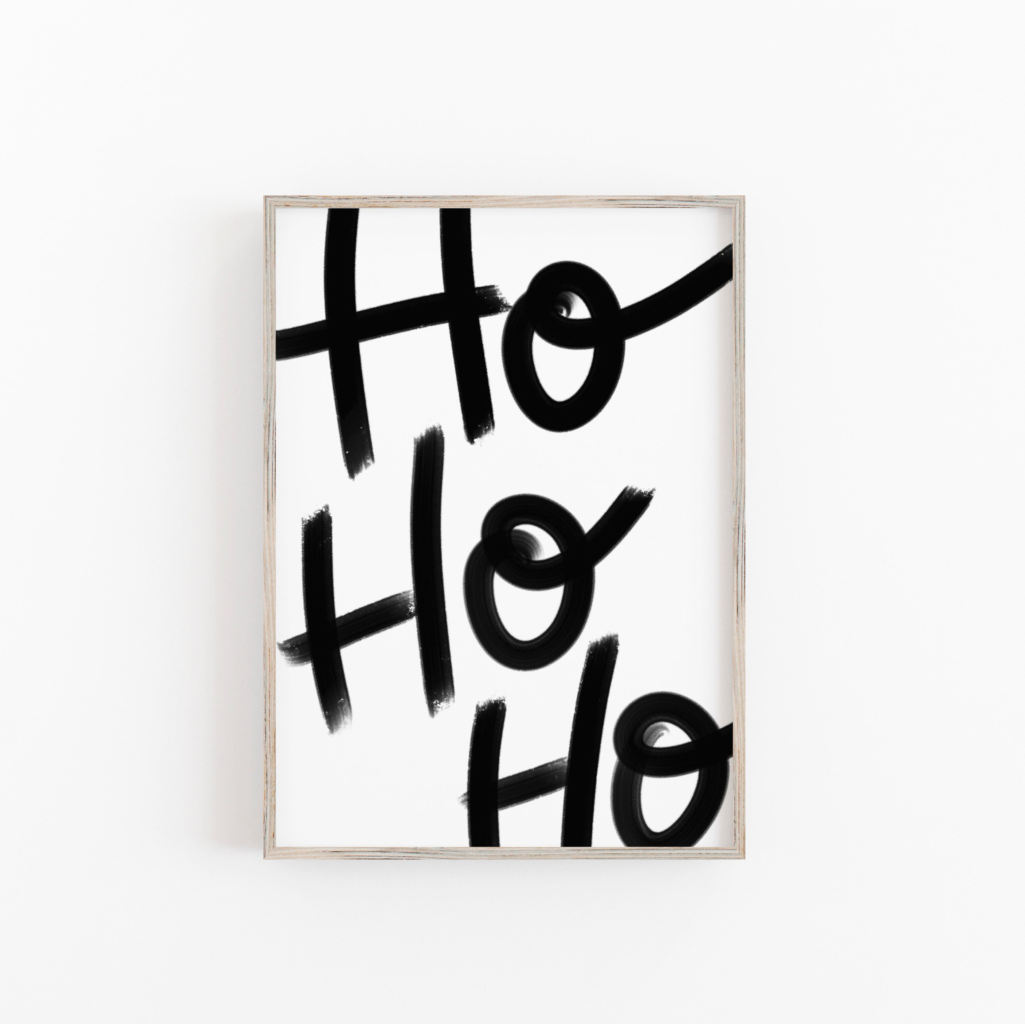 Art print/poster- HO HO HO