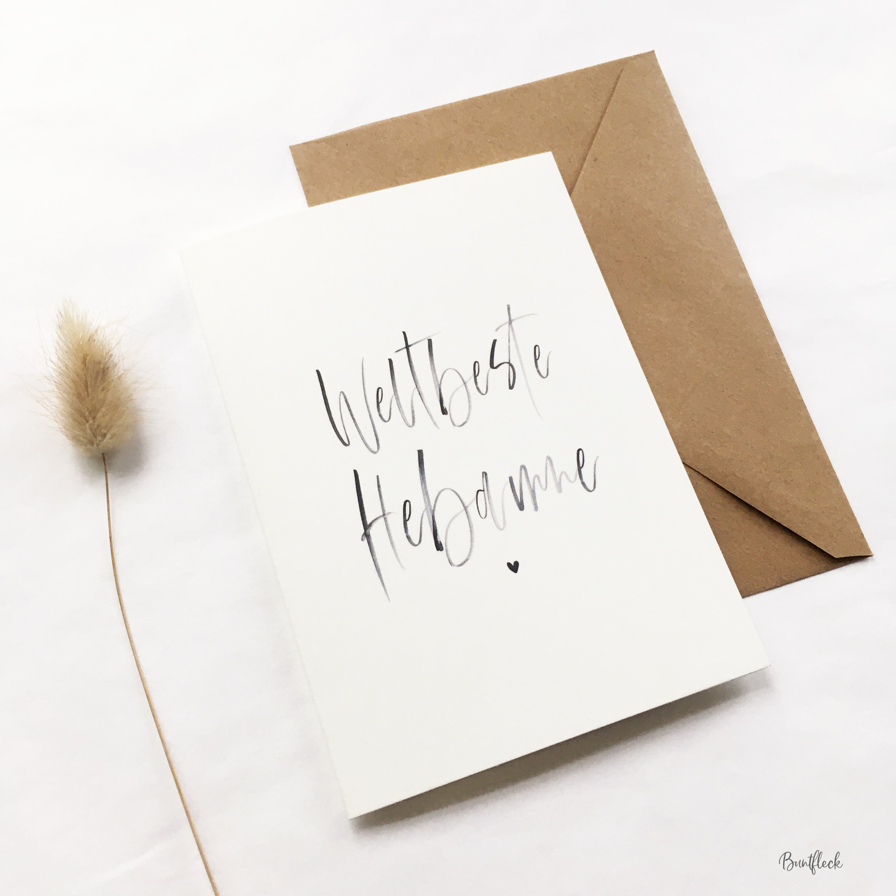 Folding card/greeting card - World's best midwife