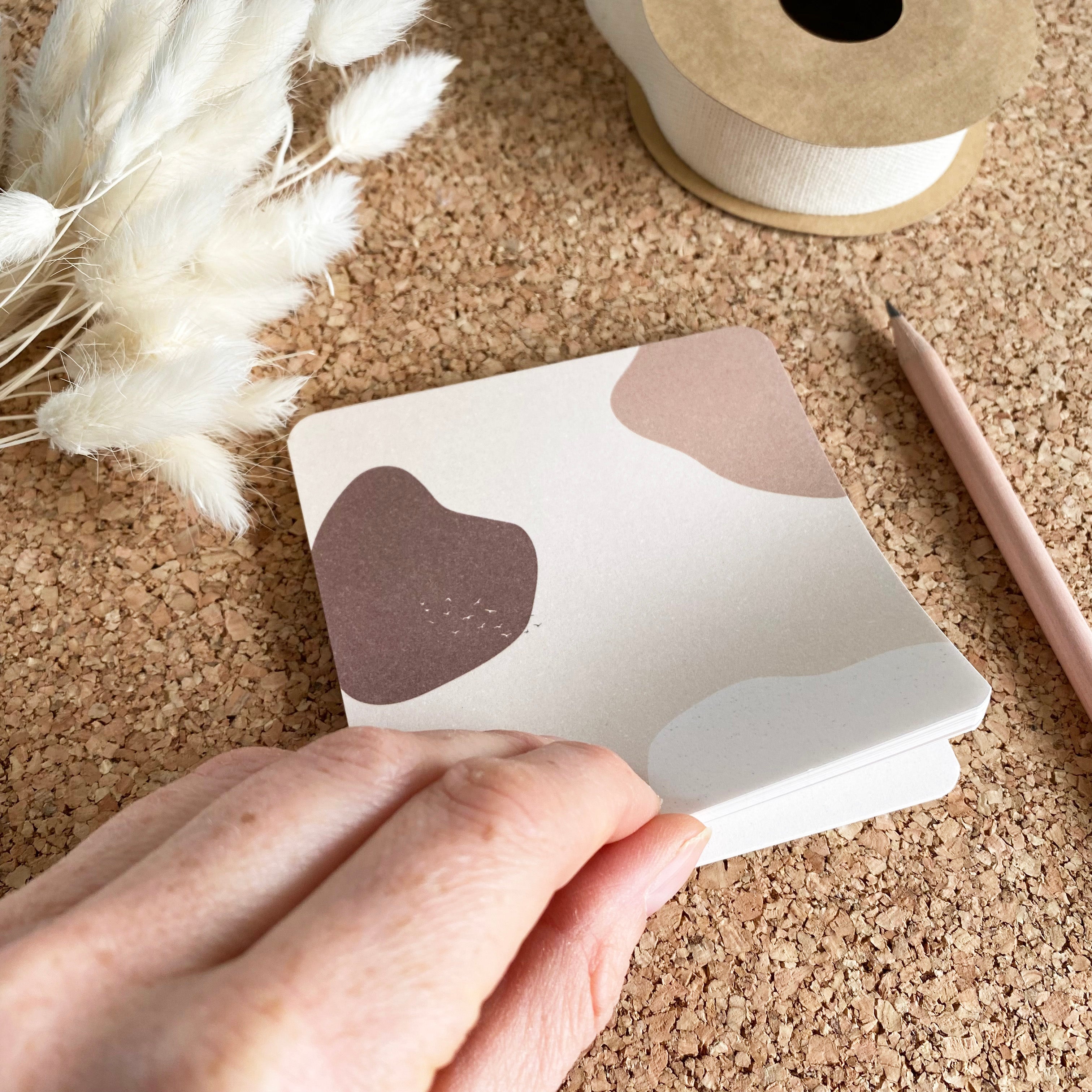 Notizblock / Memopad - Caffè Latte