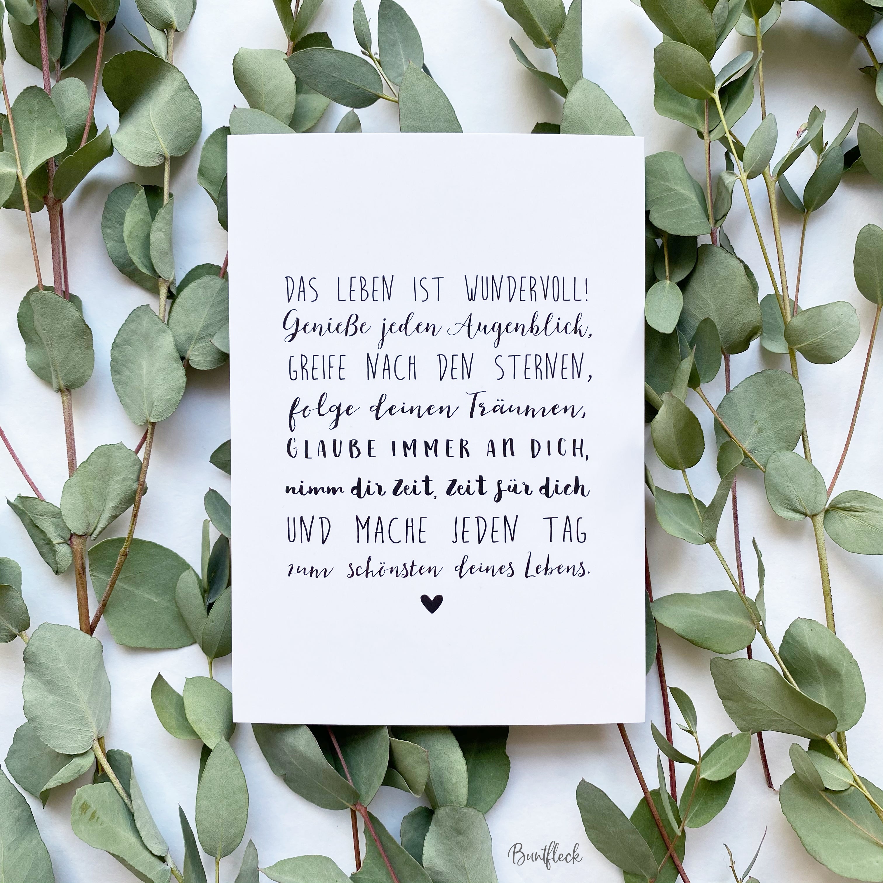 Karte-Das Leben ist wundervoll