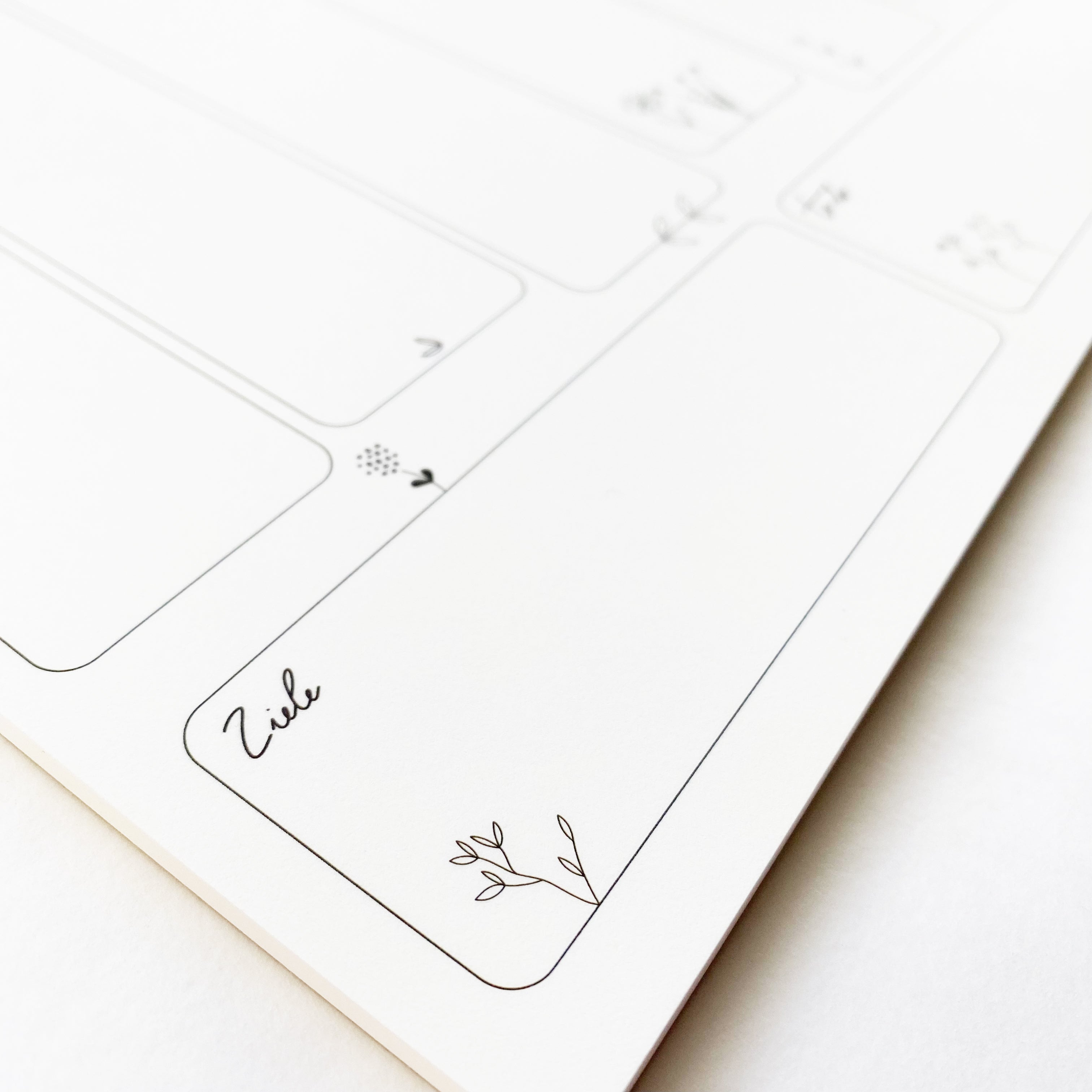 Weekly planner / notepad - flowers