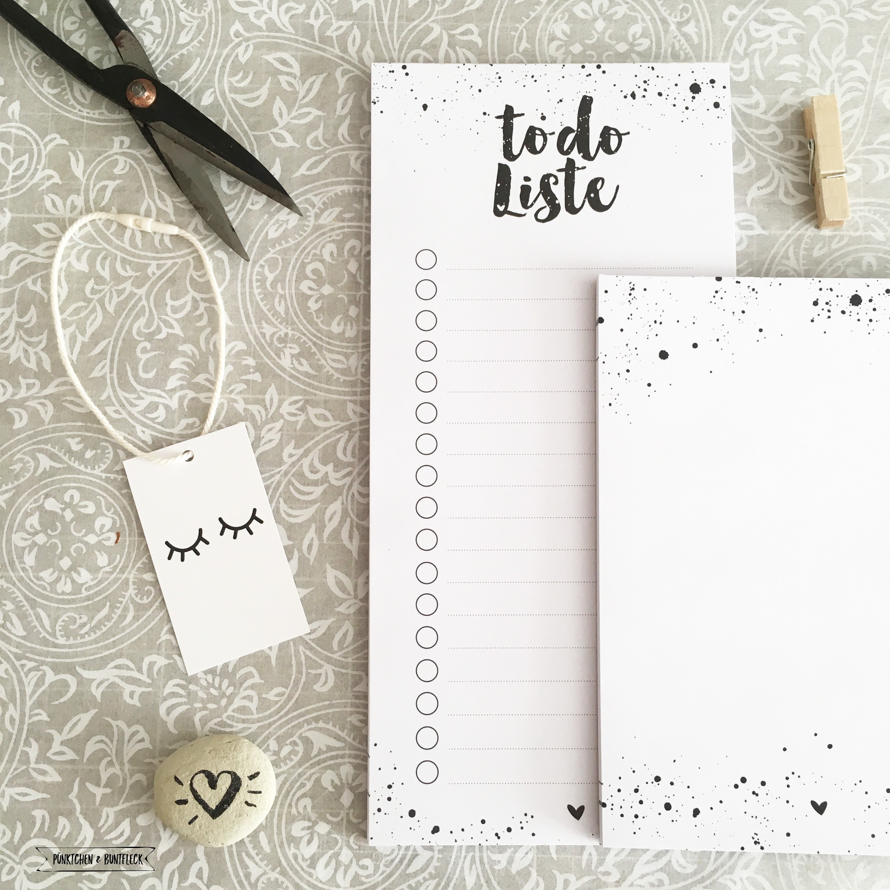 Notizblock 2er Set - to do Liste + dots