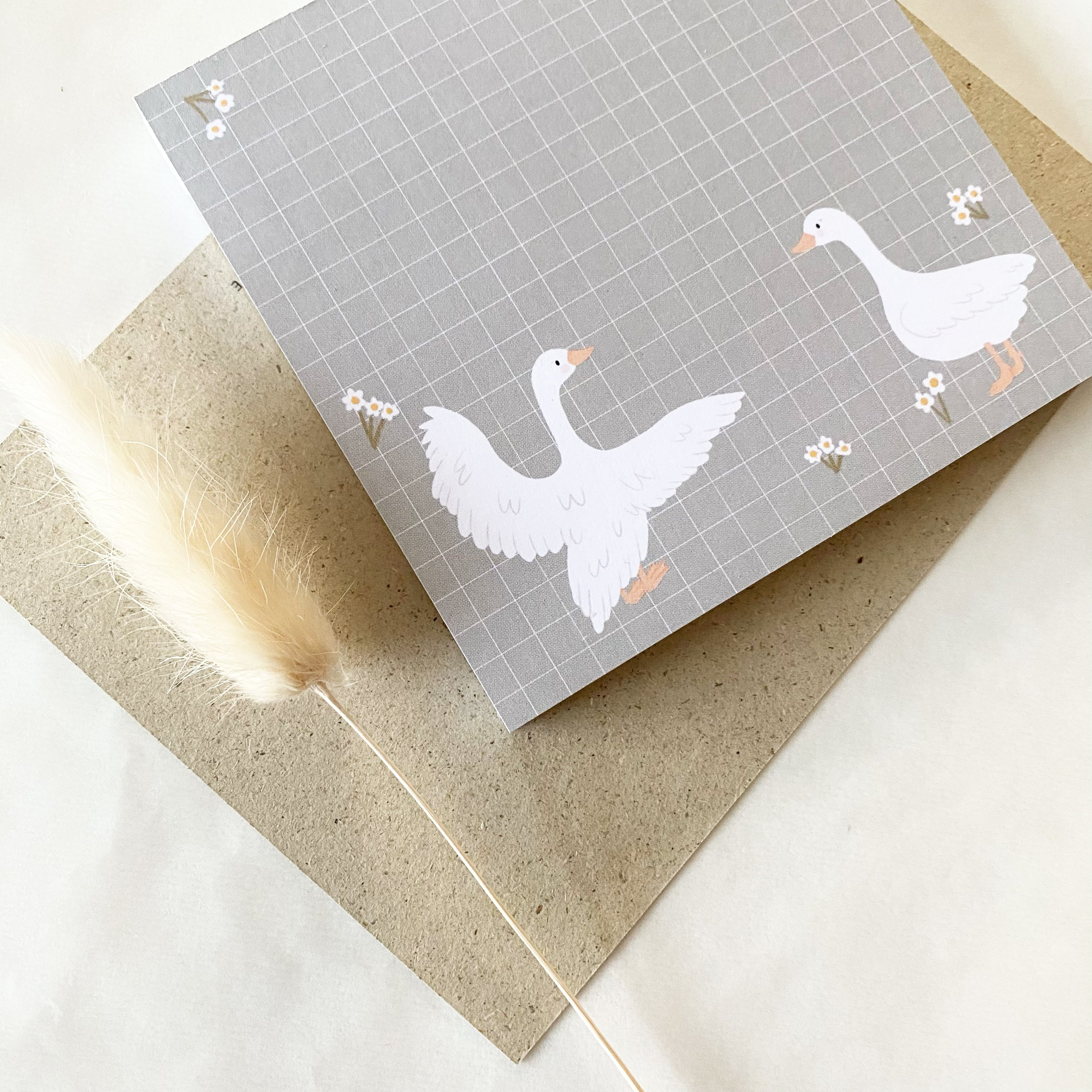 Notizblock / Memopad - Gänse